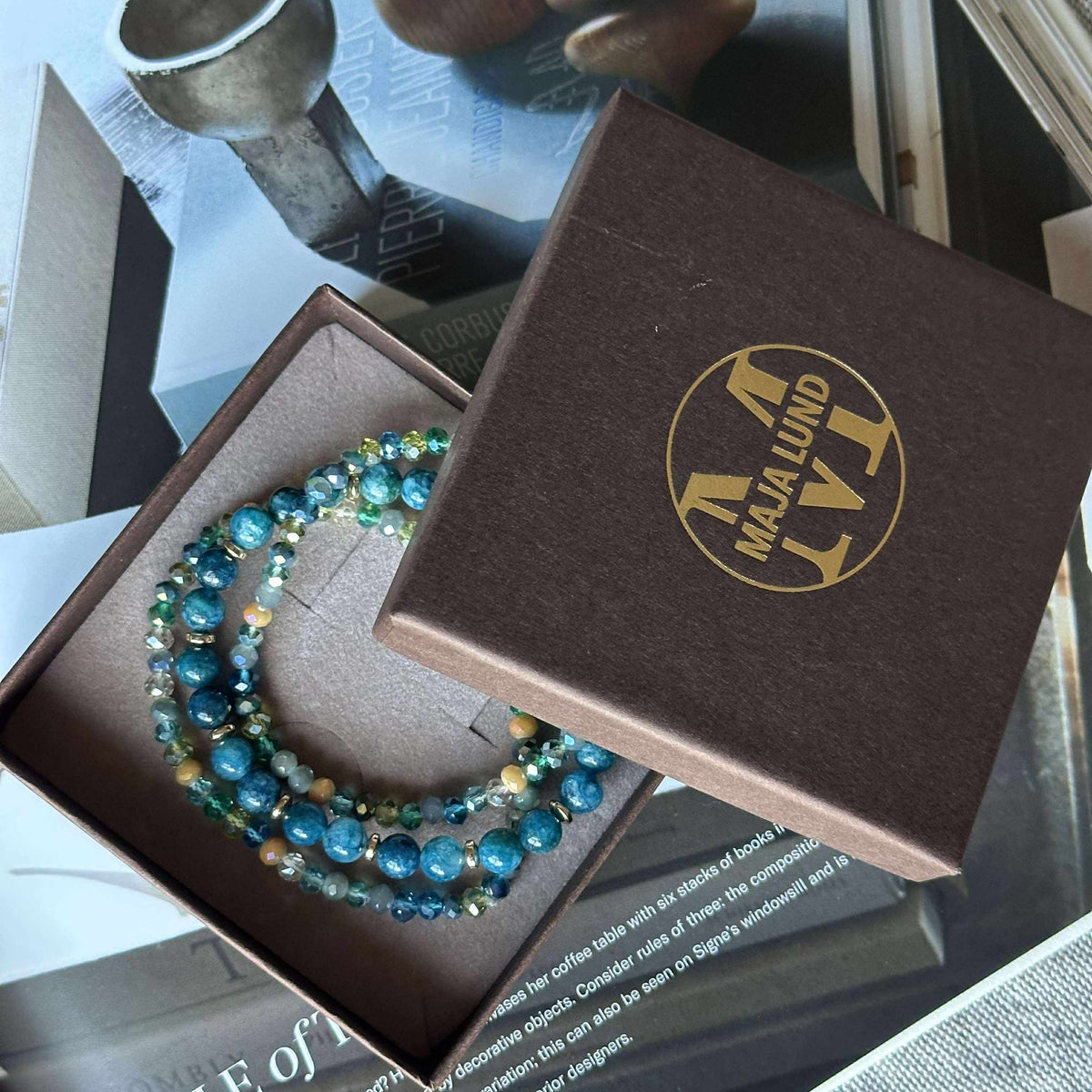 Bracelet Luna Sea Green – Lot de 3 pièces