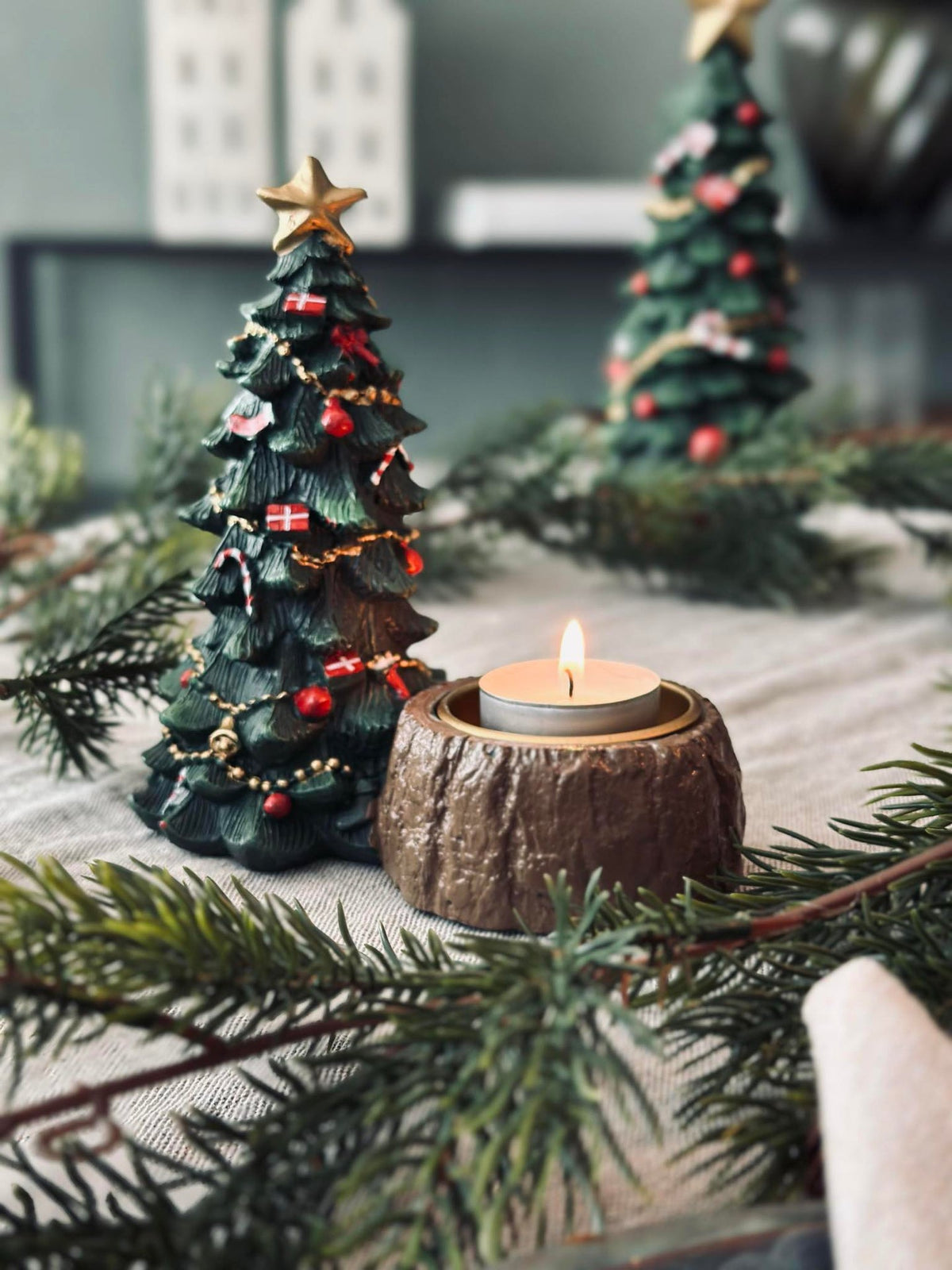 Porte-bougie Sapin de Noël