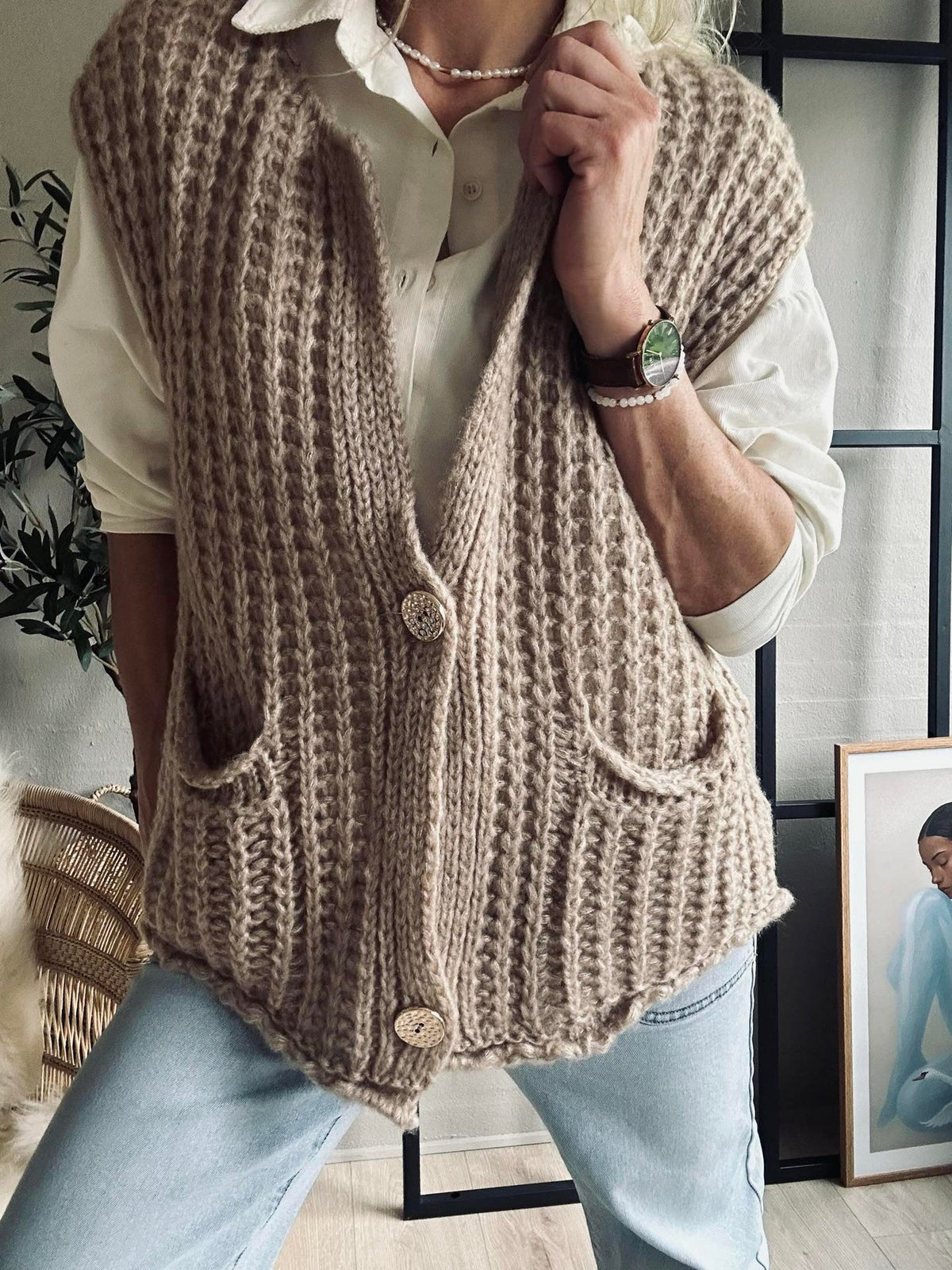 Gilet Ruby beige
