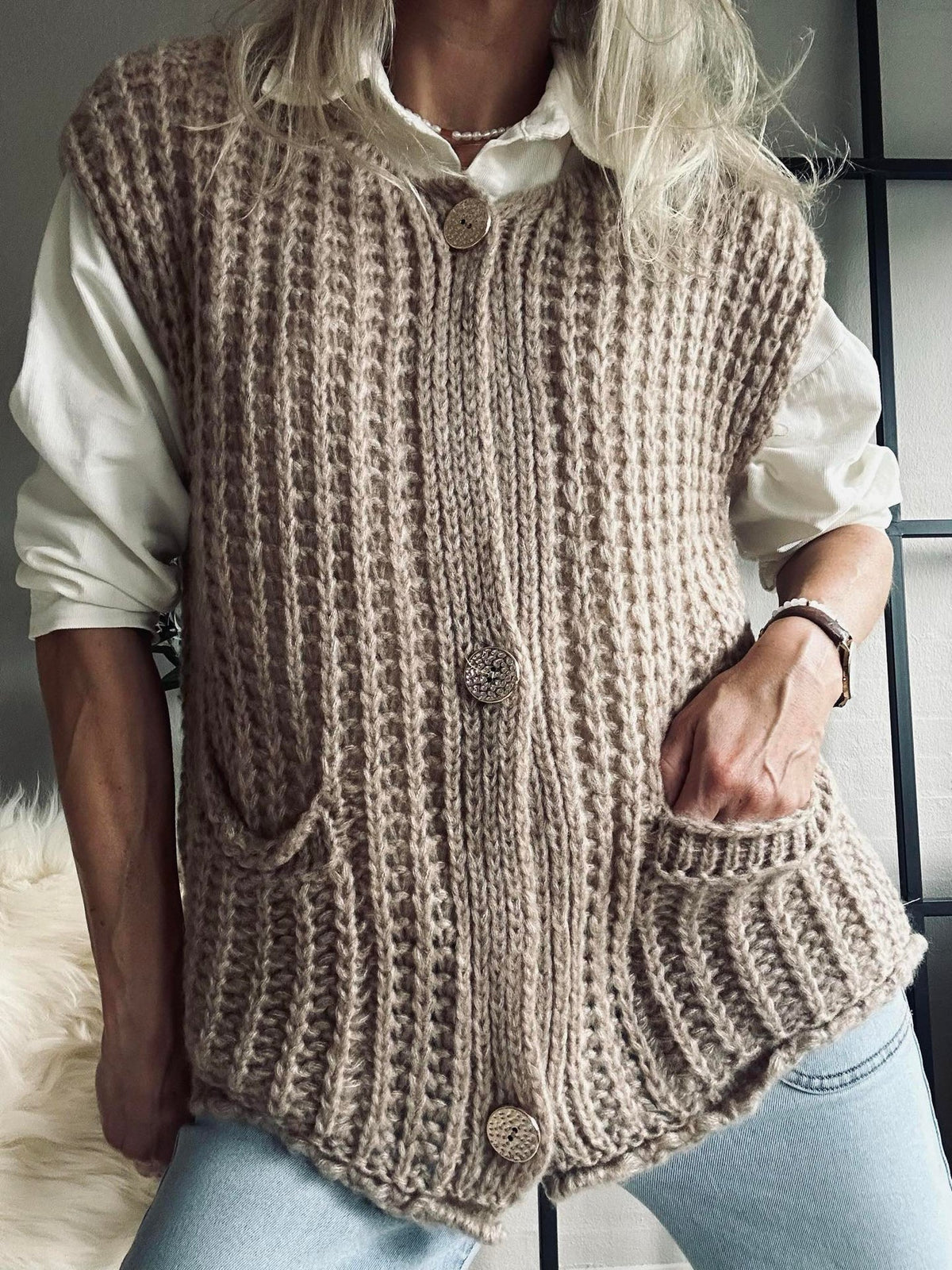 Gilet Ruby beige