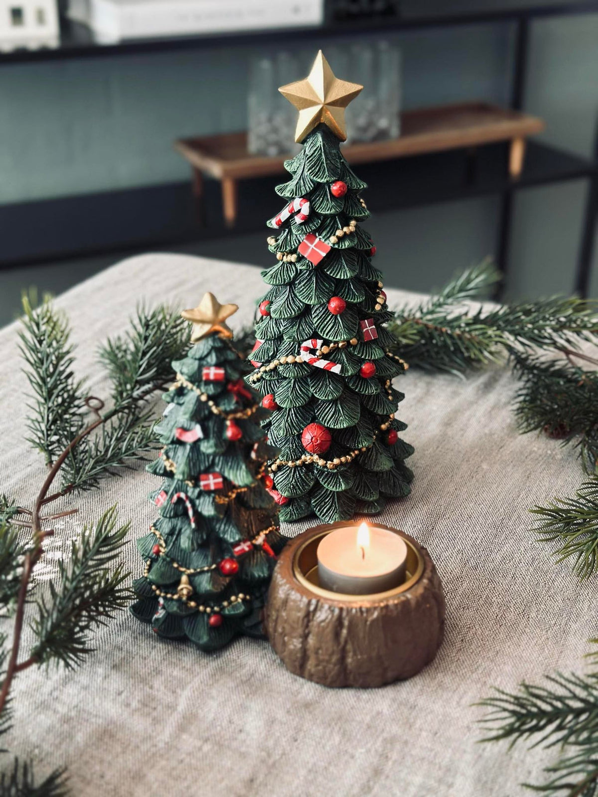 Porte-bougie Sapin de Noël