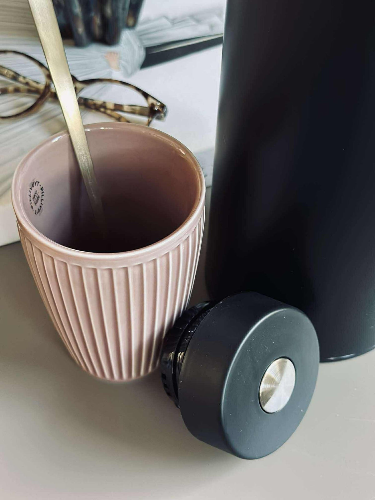 Mug thermos Plissé- Lot de 2 - Woodrose