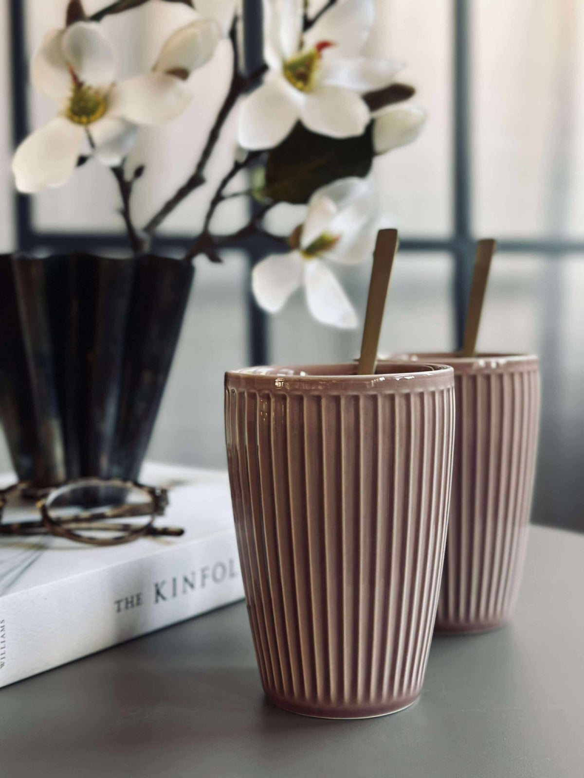 Mug thermos Plissé- Lot de 2 - Woodrose