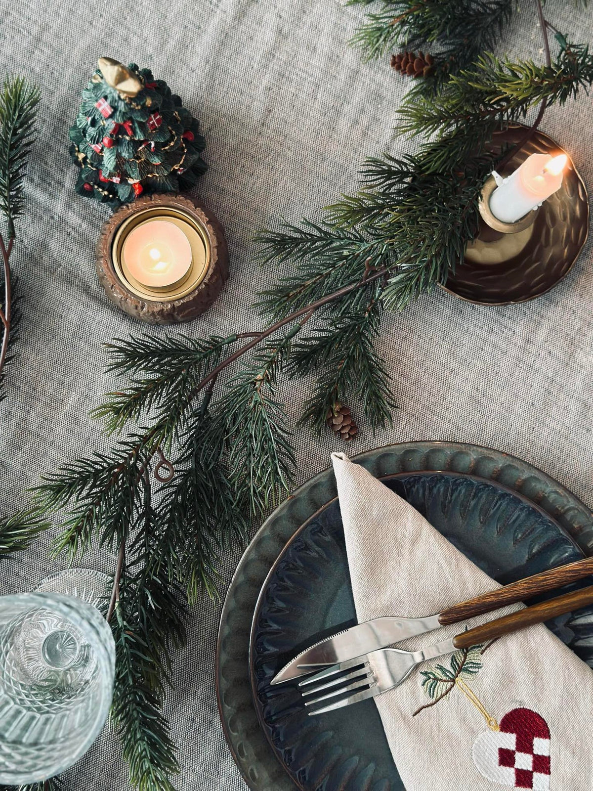 Porte-bougie Sapin de Noël
