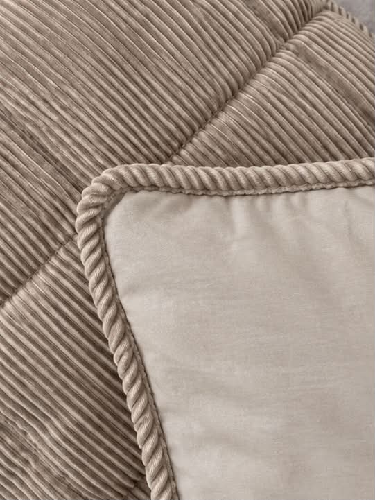 Housse de coussin en velours - Cappuccino