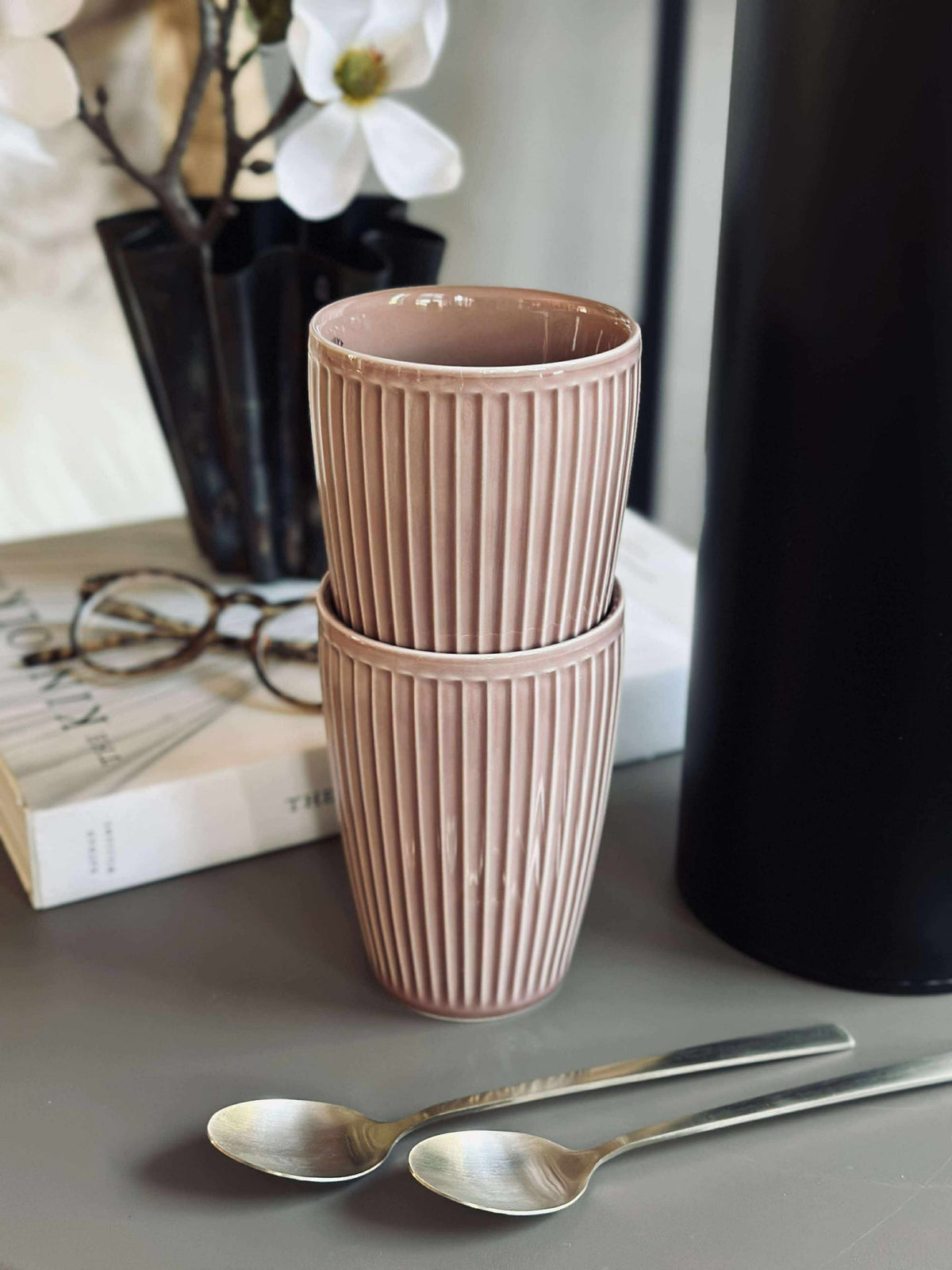 Mug thermos Plissé- Lot de 2 - Woodrose