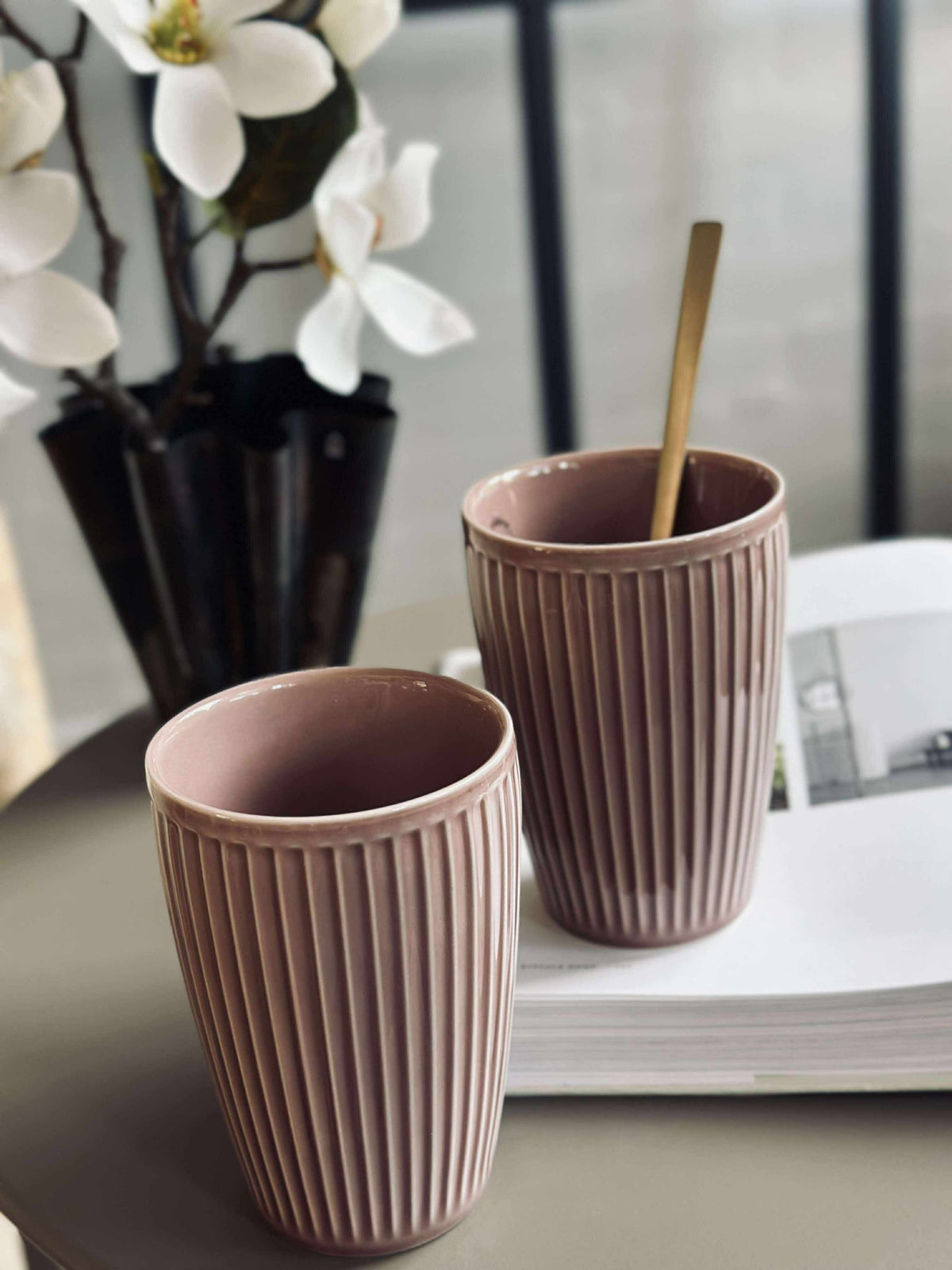 Mug thermos Plissé- Lot de 2 - Woodrose