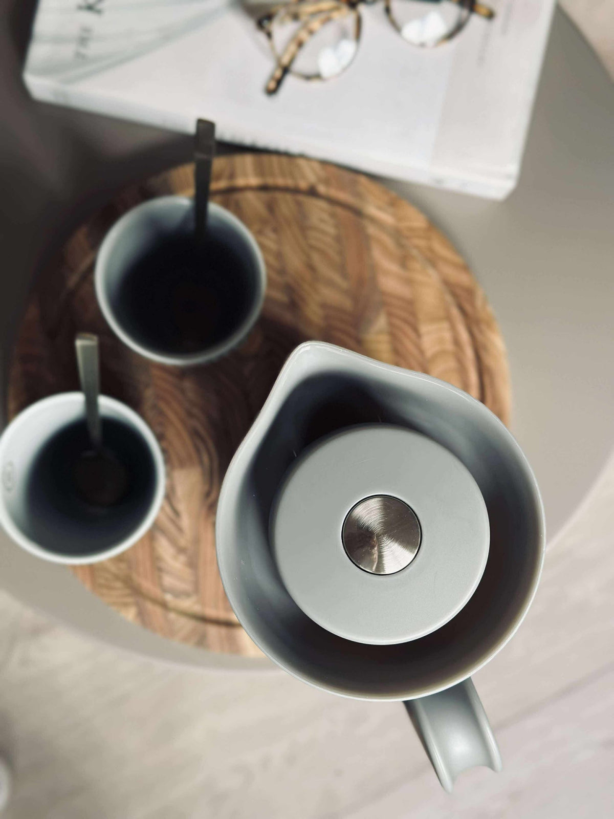 Carafe isotherme – Avec mécanisme à bouton-poussoir - 1 litre