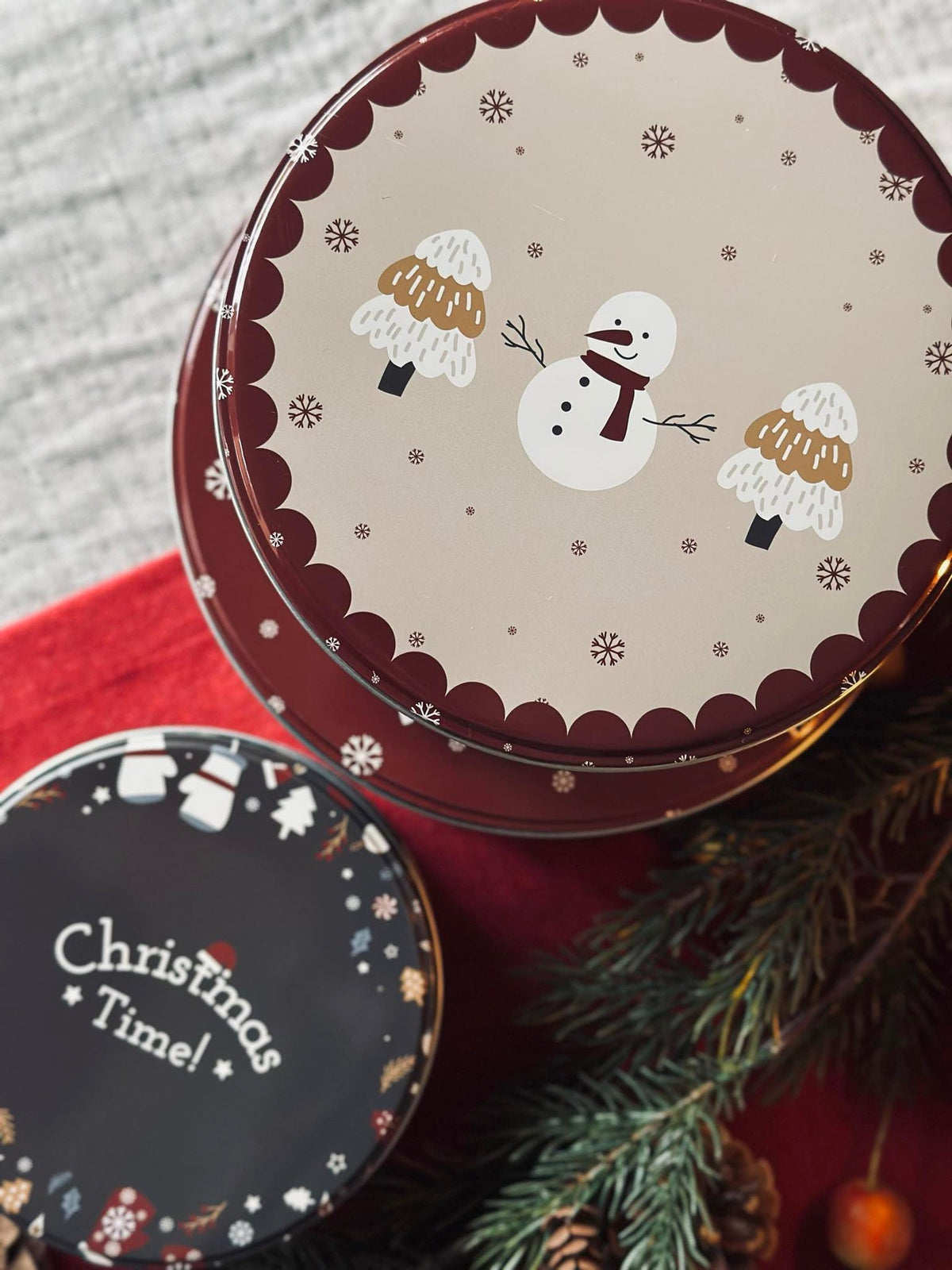 Boîtes à biscuits Noël - Lot de 3 pièces