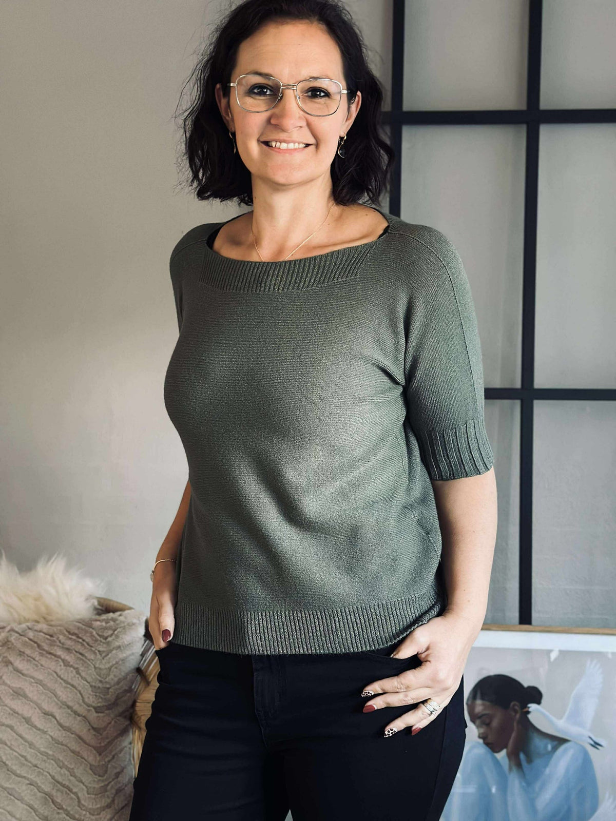 Pull en maille Costanza - Military