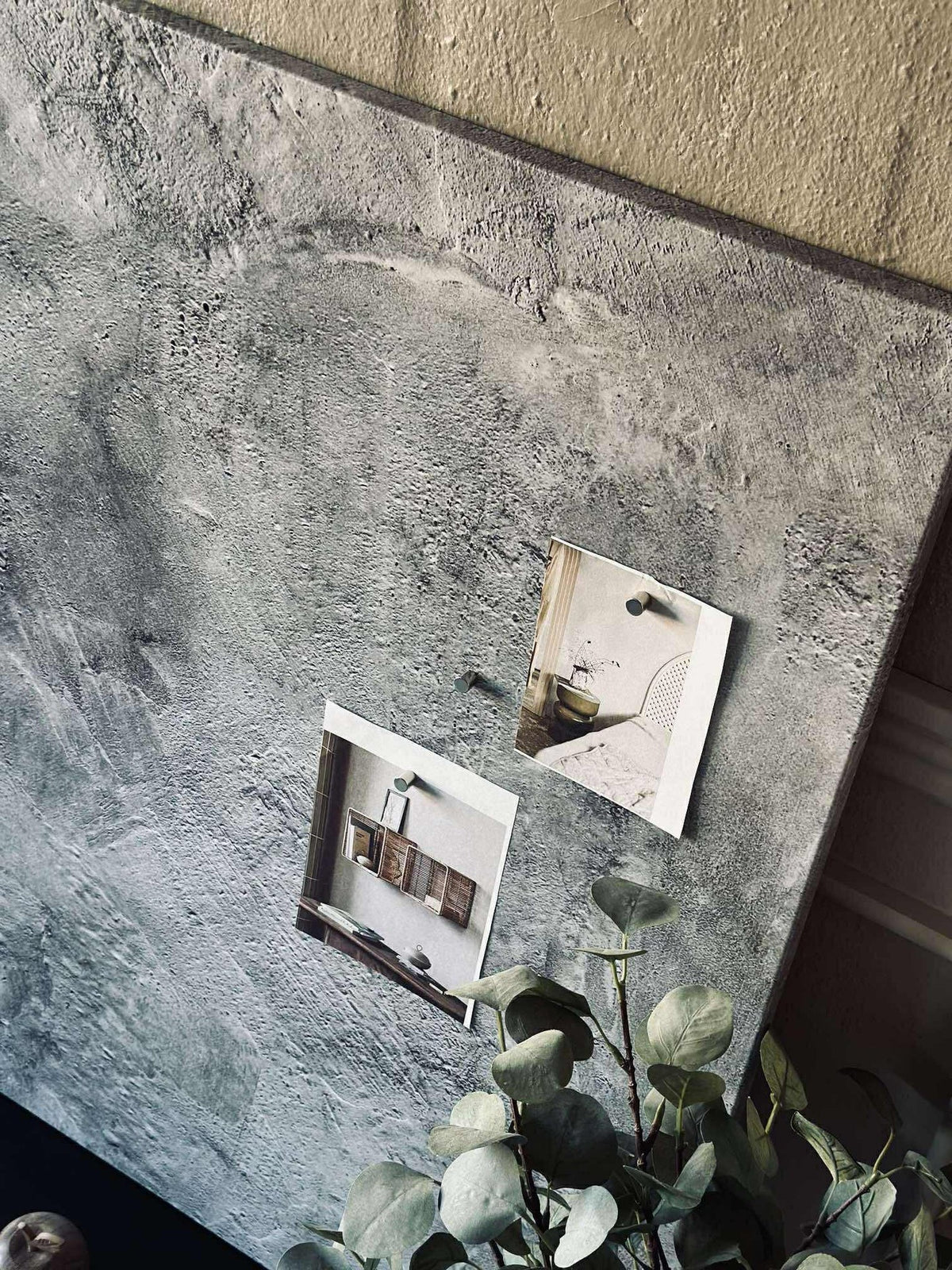 Tableau magnétique 60x90 - aspect béton