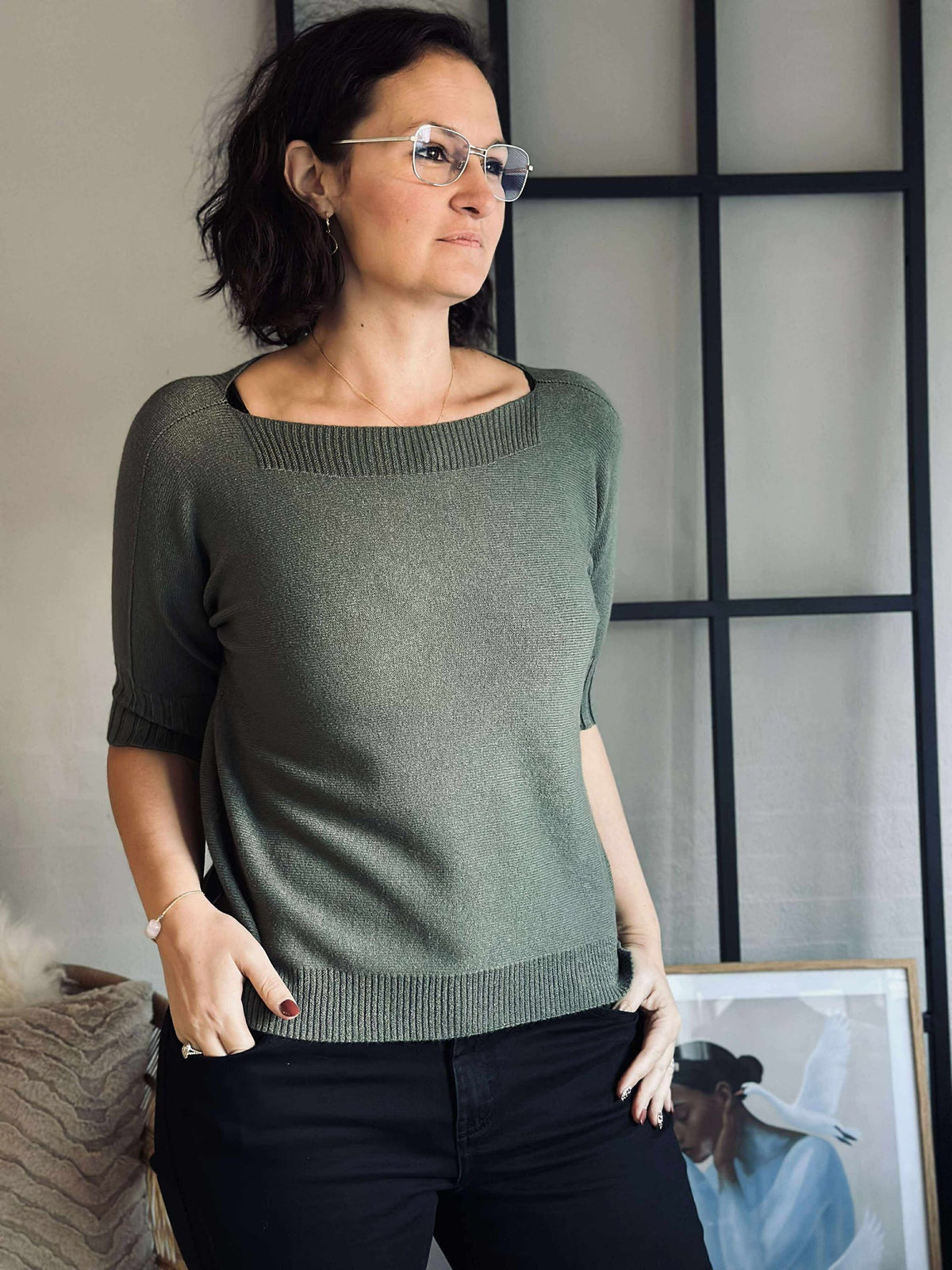 Pull en maille Costanza - Military
