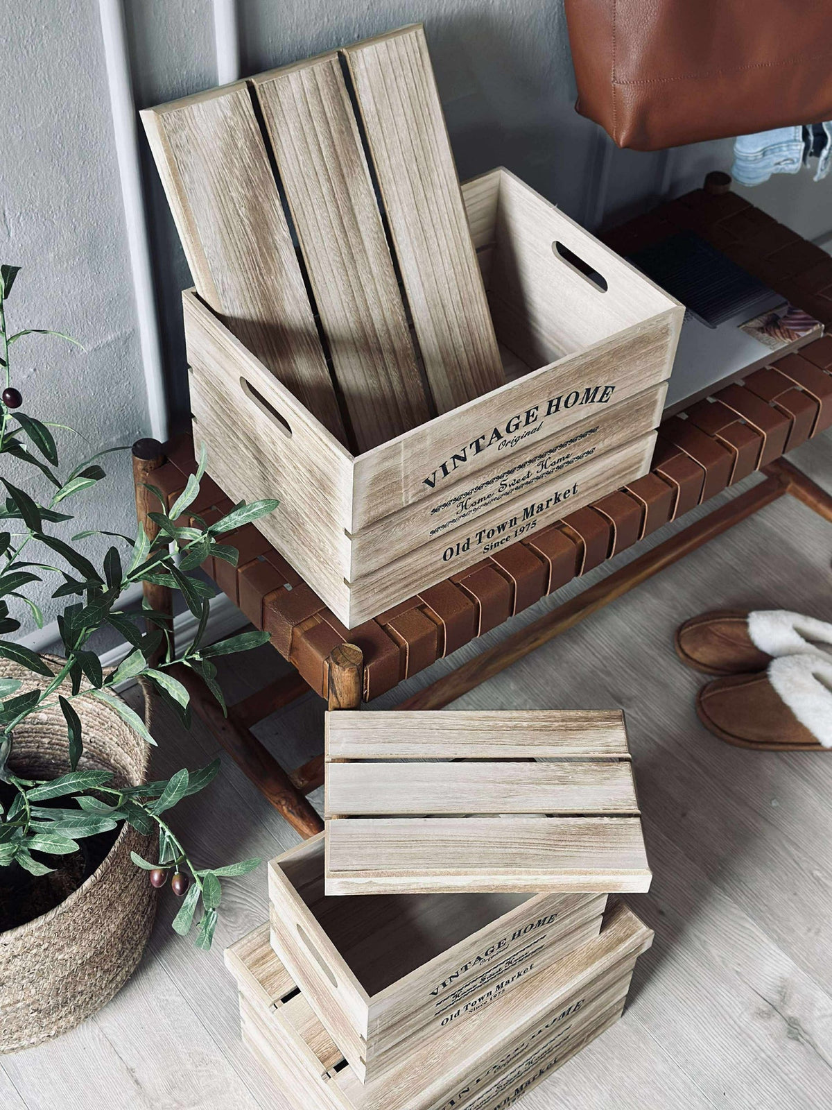 Boîtes avec couvercle - Lot de 3 pièces