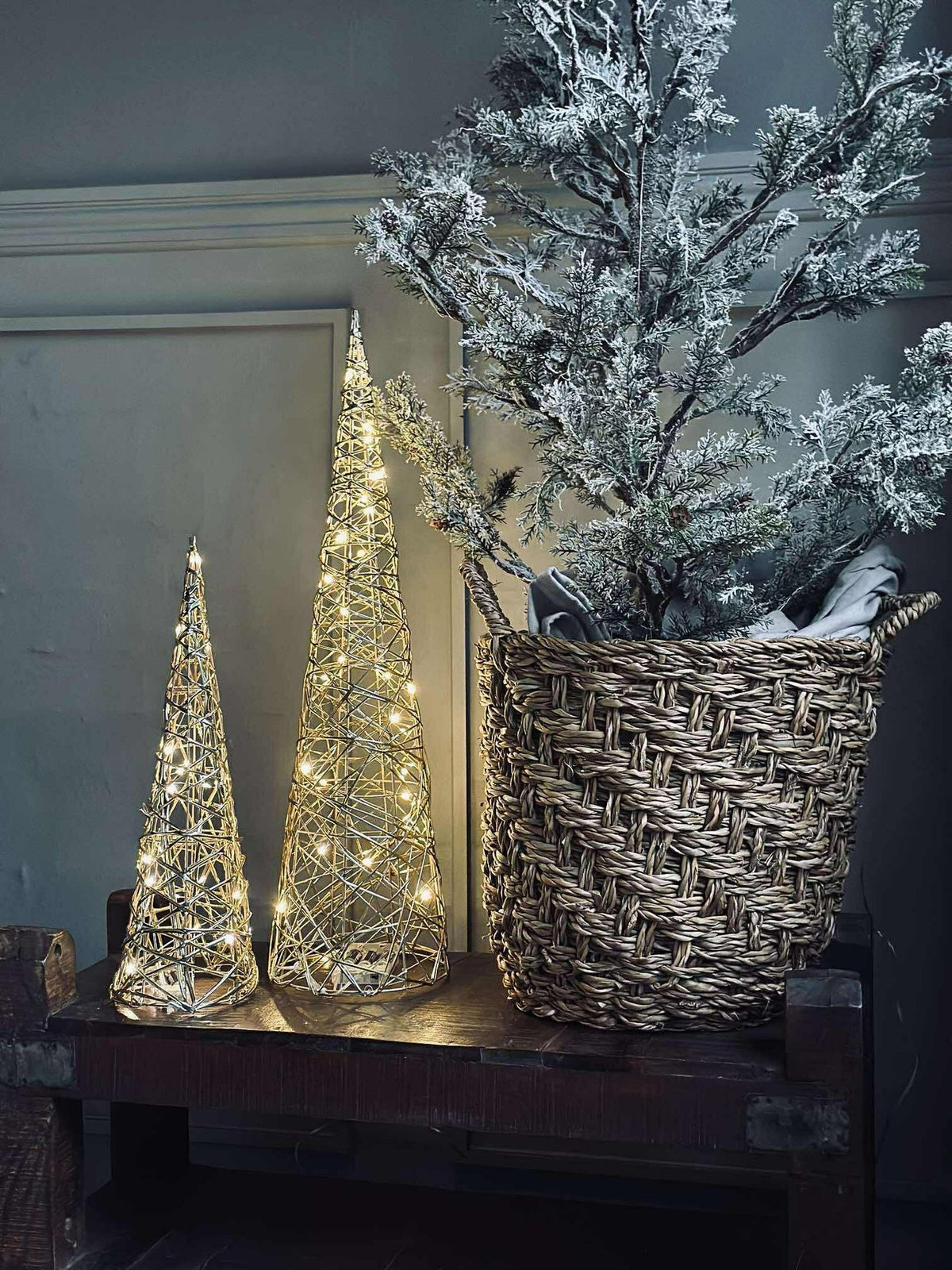Cône avec lumière LED - Gold