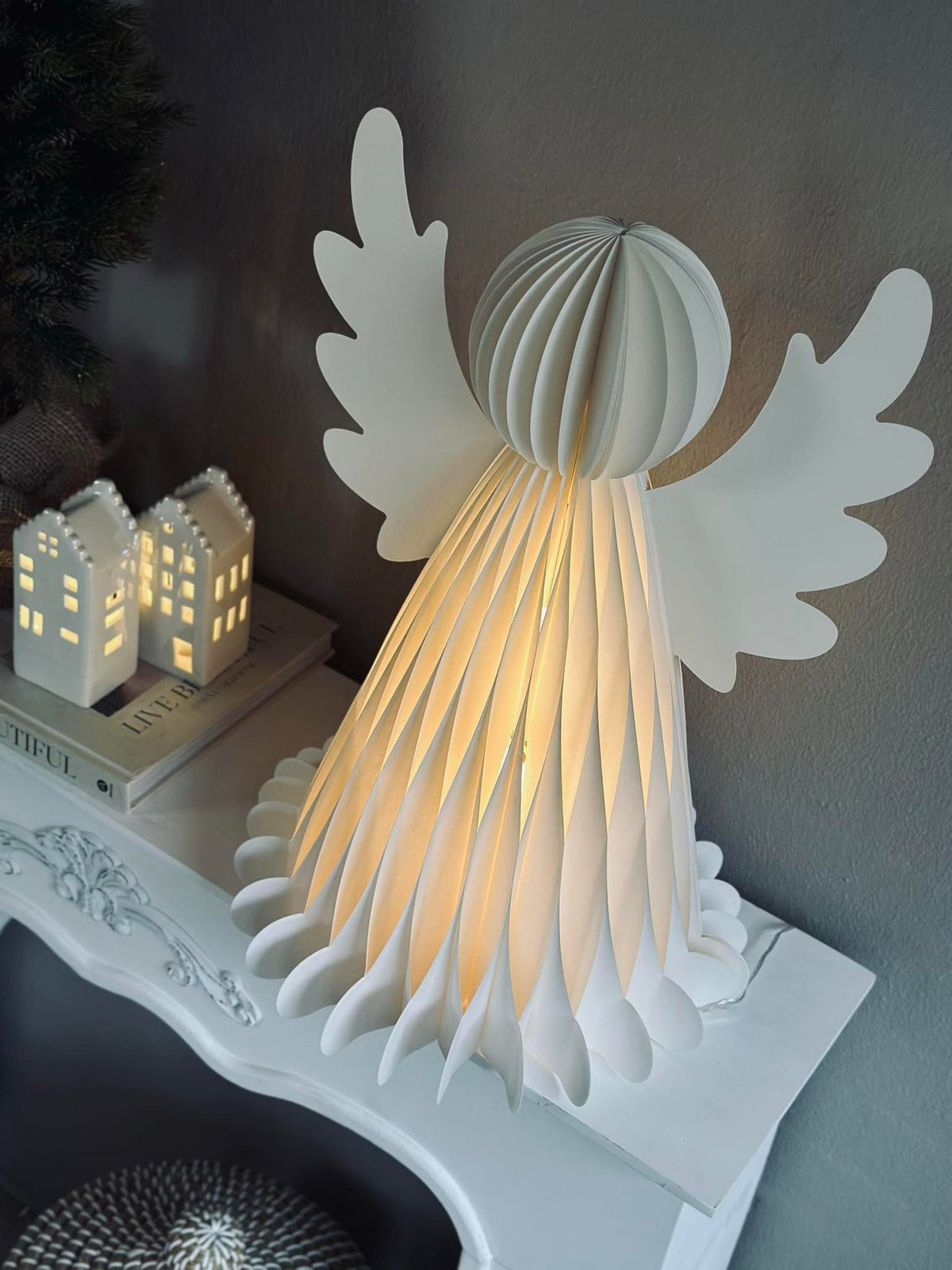 Anges avec lumière LED - 50cm
