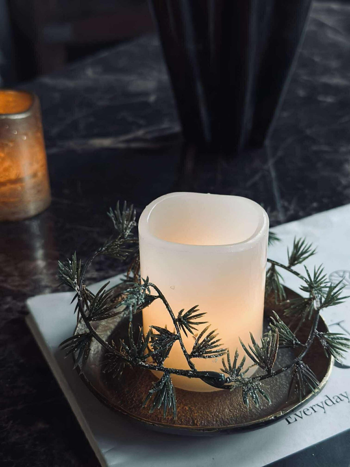 Bougie LED bloc avec minuterie
