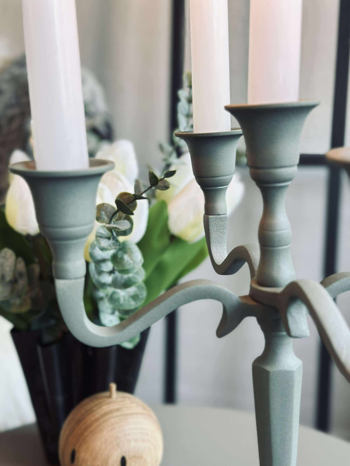 Chandelier en alu Sauge - 5 branches