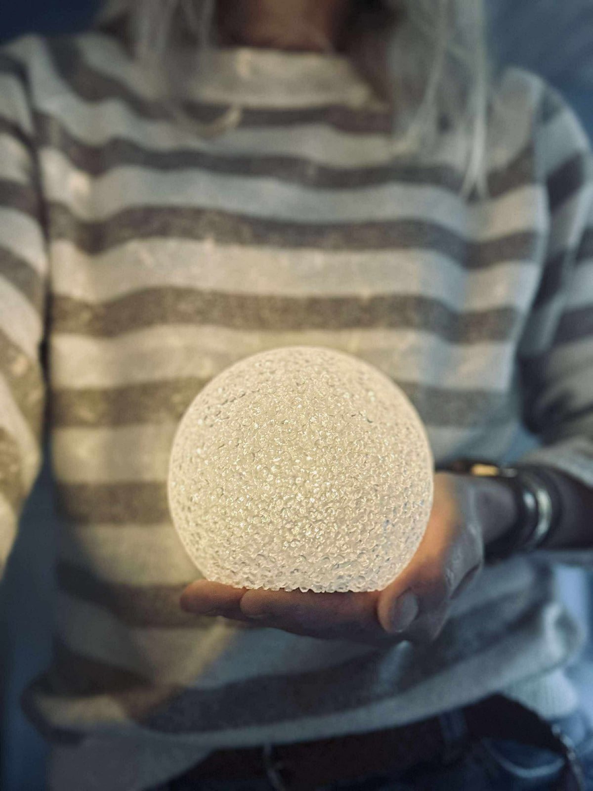 Sphère avec éclairage LED