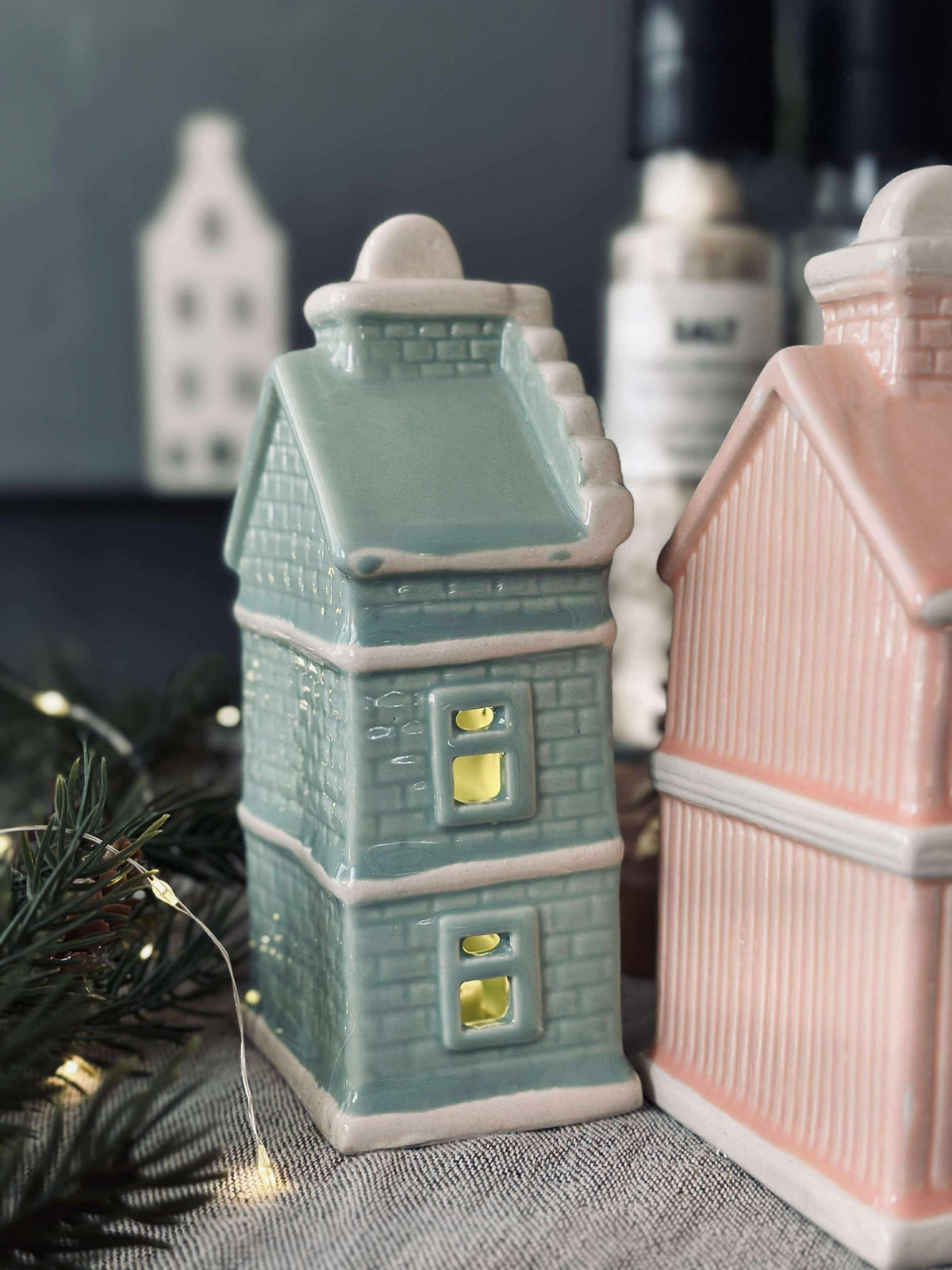 Maison lumineuse avec LED  - Pastel Color MIX