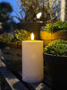 Bougie bloc LED d’extérieur - 12,5 cm