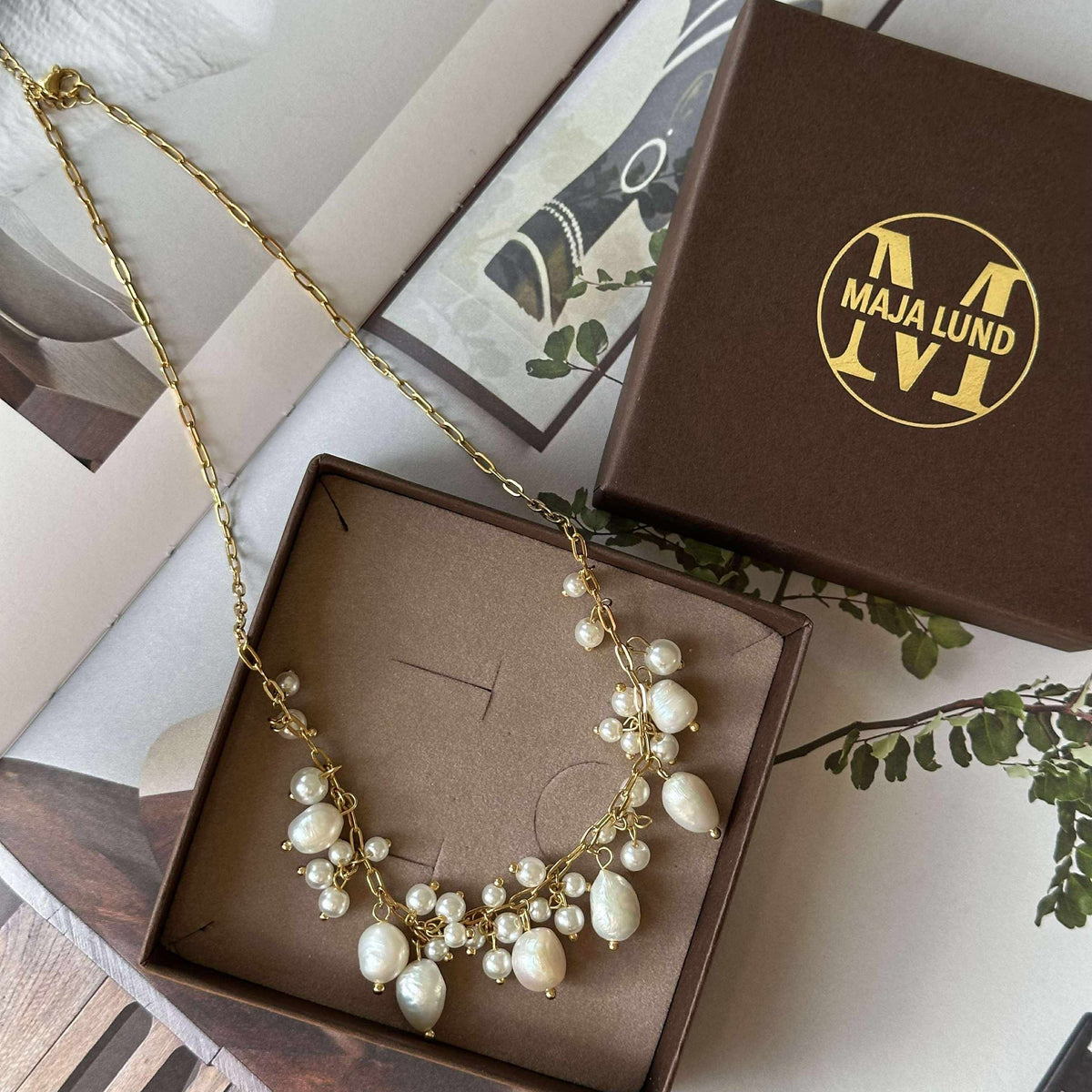 Collier Cille - avec mélange de perles