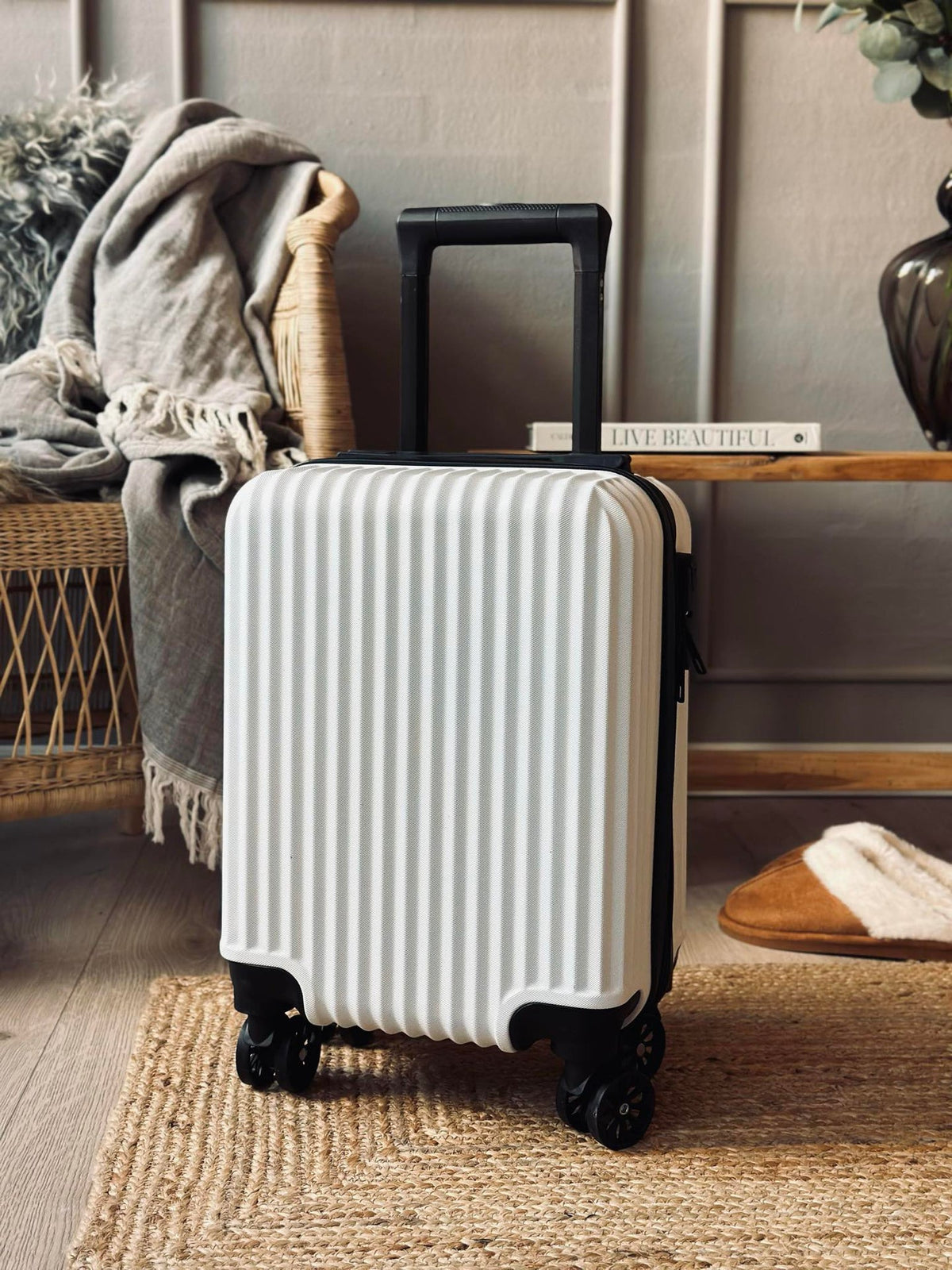 Valise trolley - White