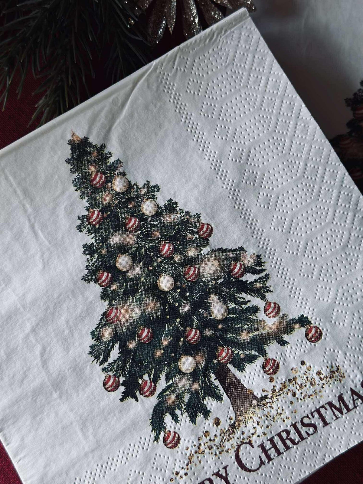 Serviettes Sapin de Noël - 20 pièces