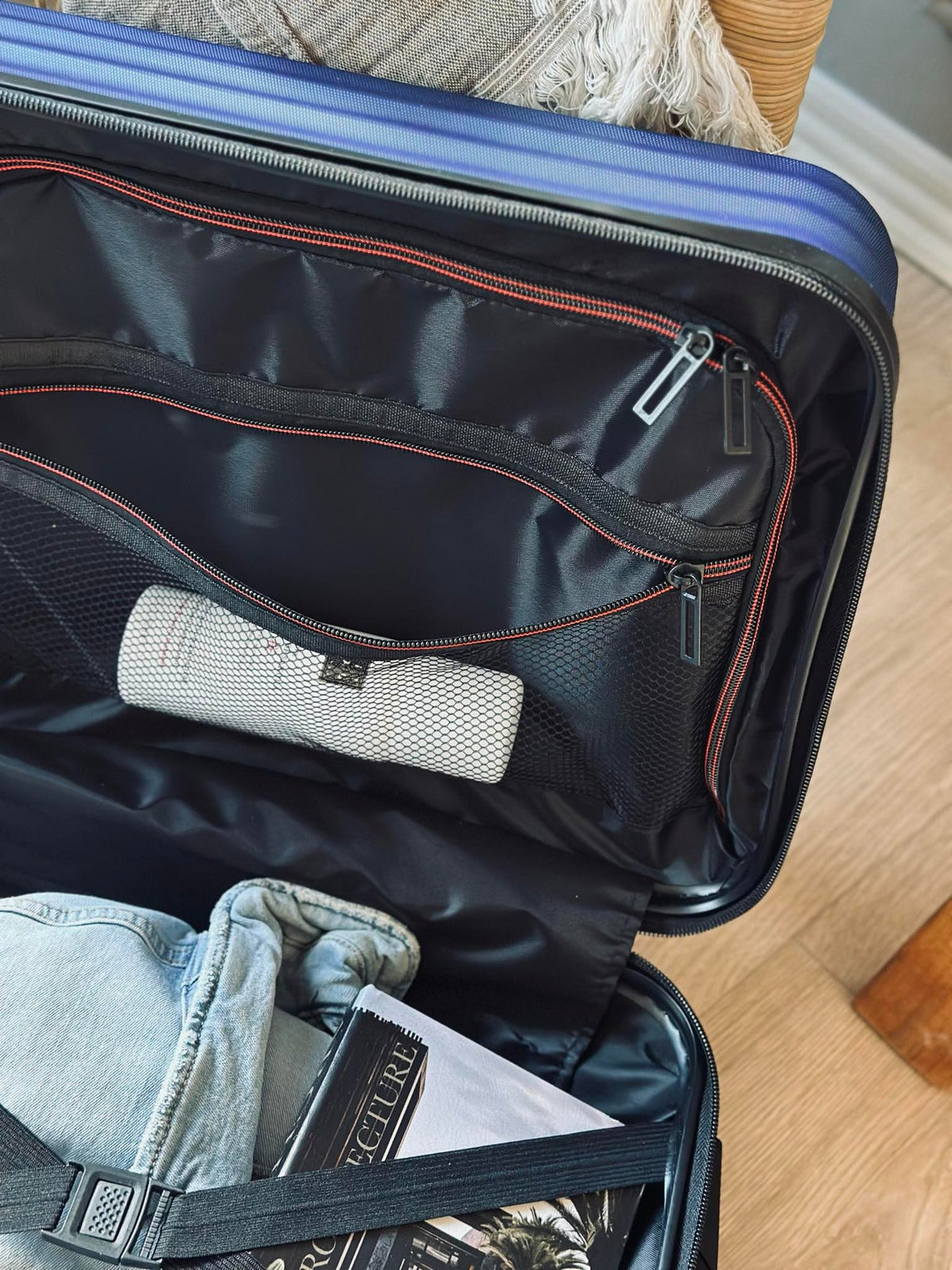 Valise trolley - Bleu