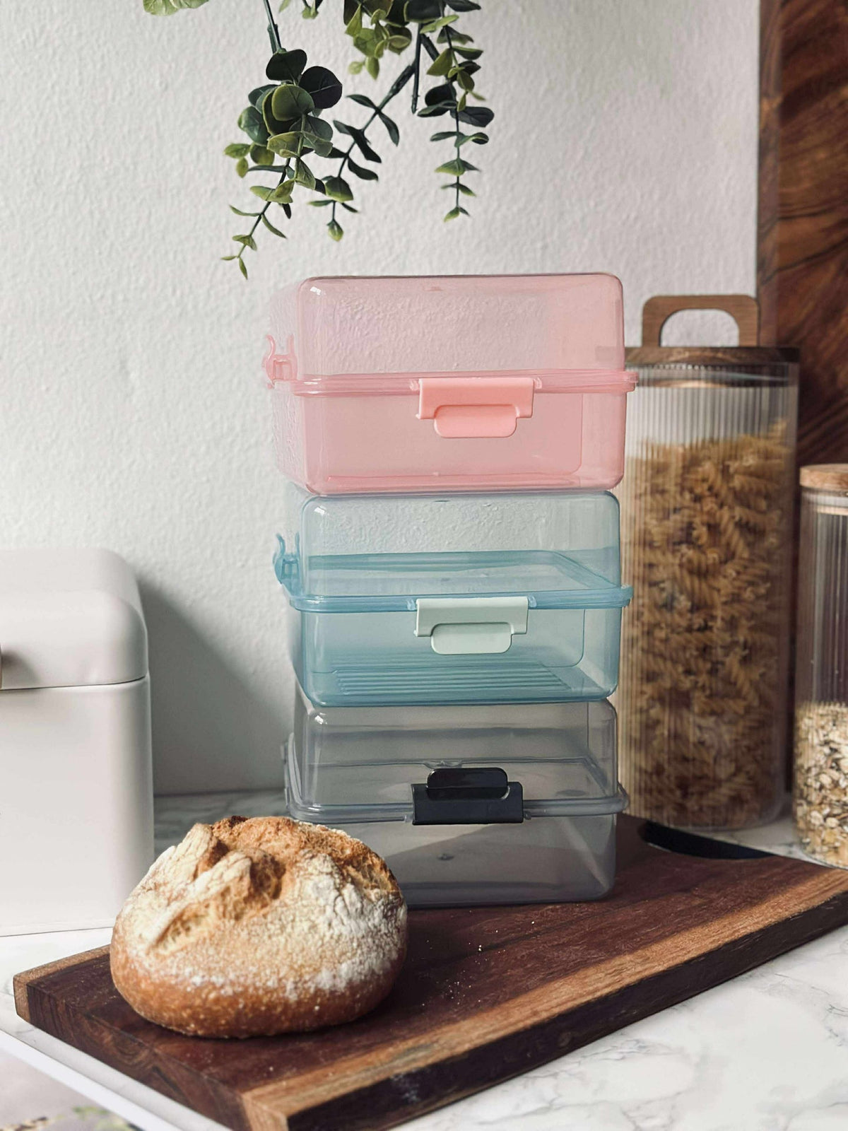 Boîte à lunch avec compartiments séparés - Aqua