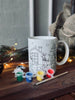 Tasse de Noël avec peinture