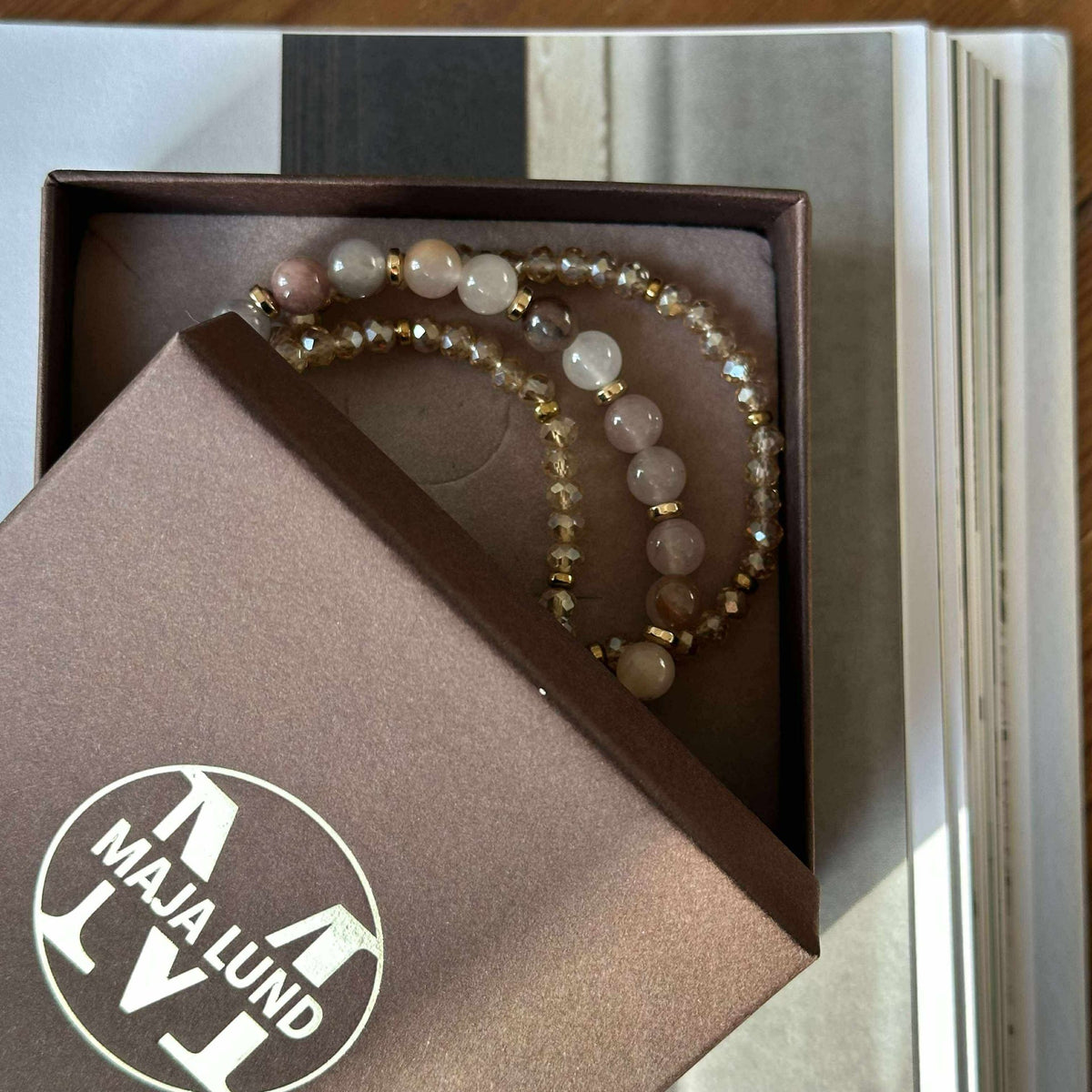 Bracelets Luna Blush Mix / Naturel – Lot de 3