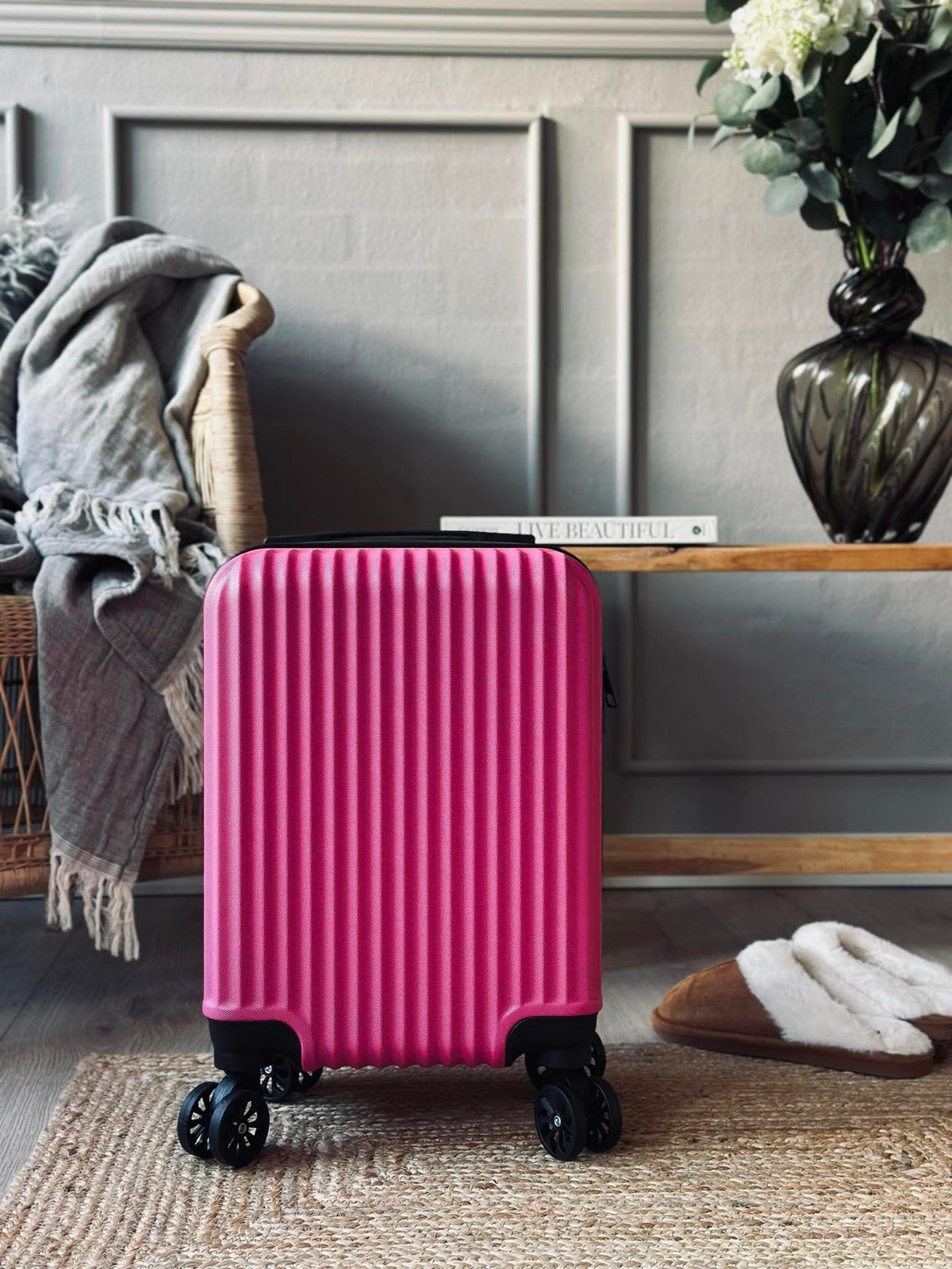 Valise trolley - Rose magenta