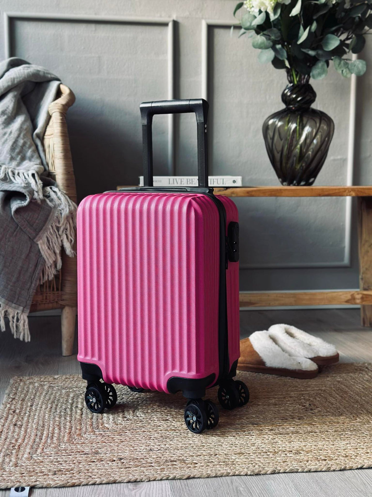 Valise trolley - Rose magenta