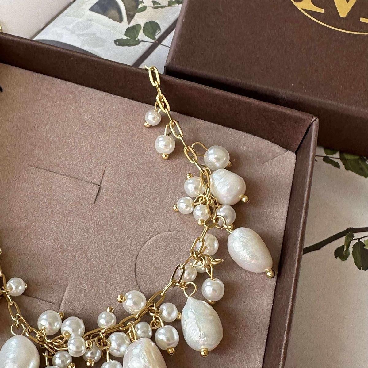 Collier Cille - avec mélange de perles