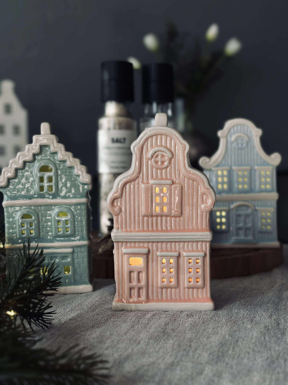 Maison lumineuse avec LED  - Pastel Color MIX