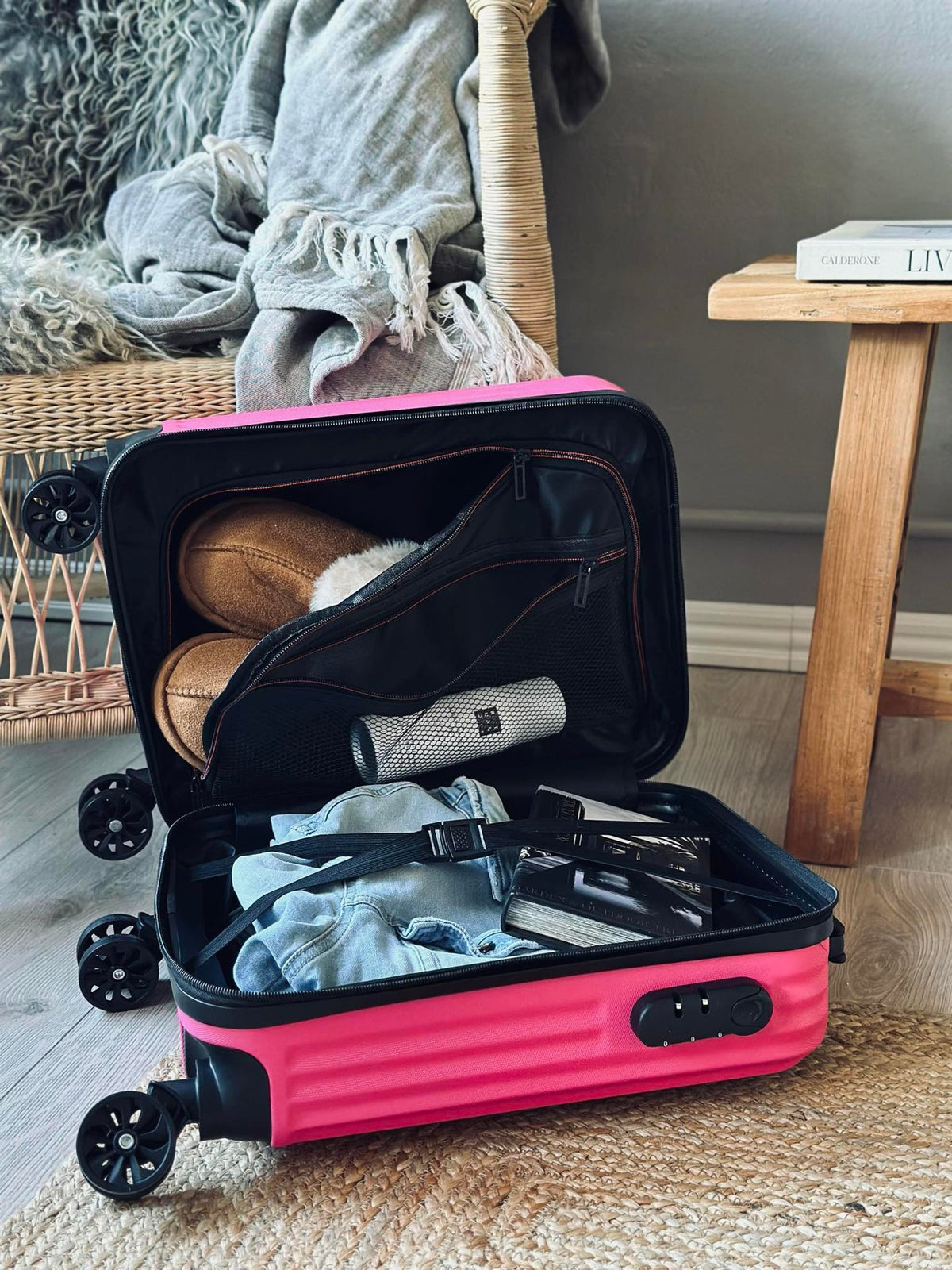 Valise trolley - Rose magenta