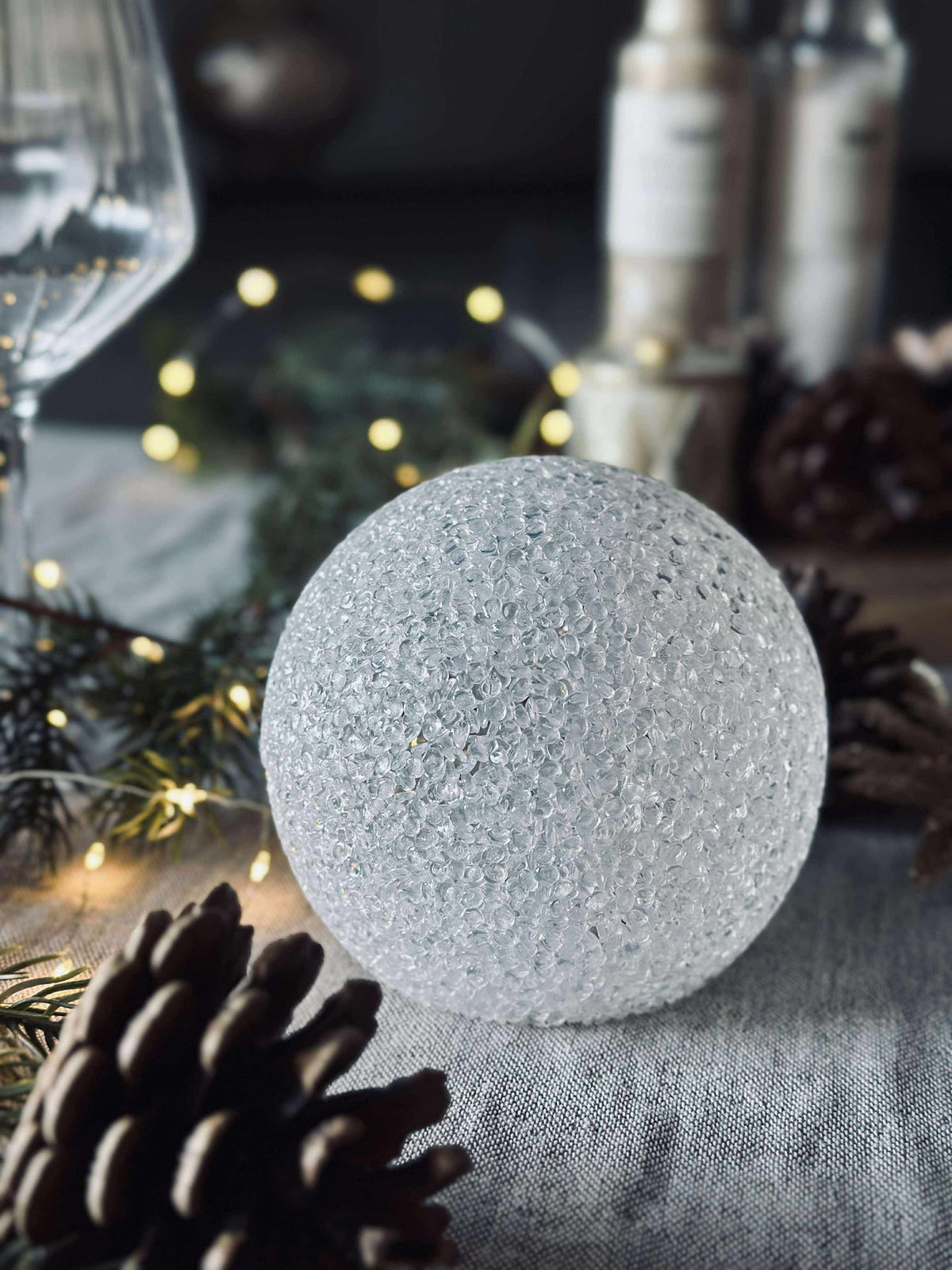 Sphère avec éclairage LED