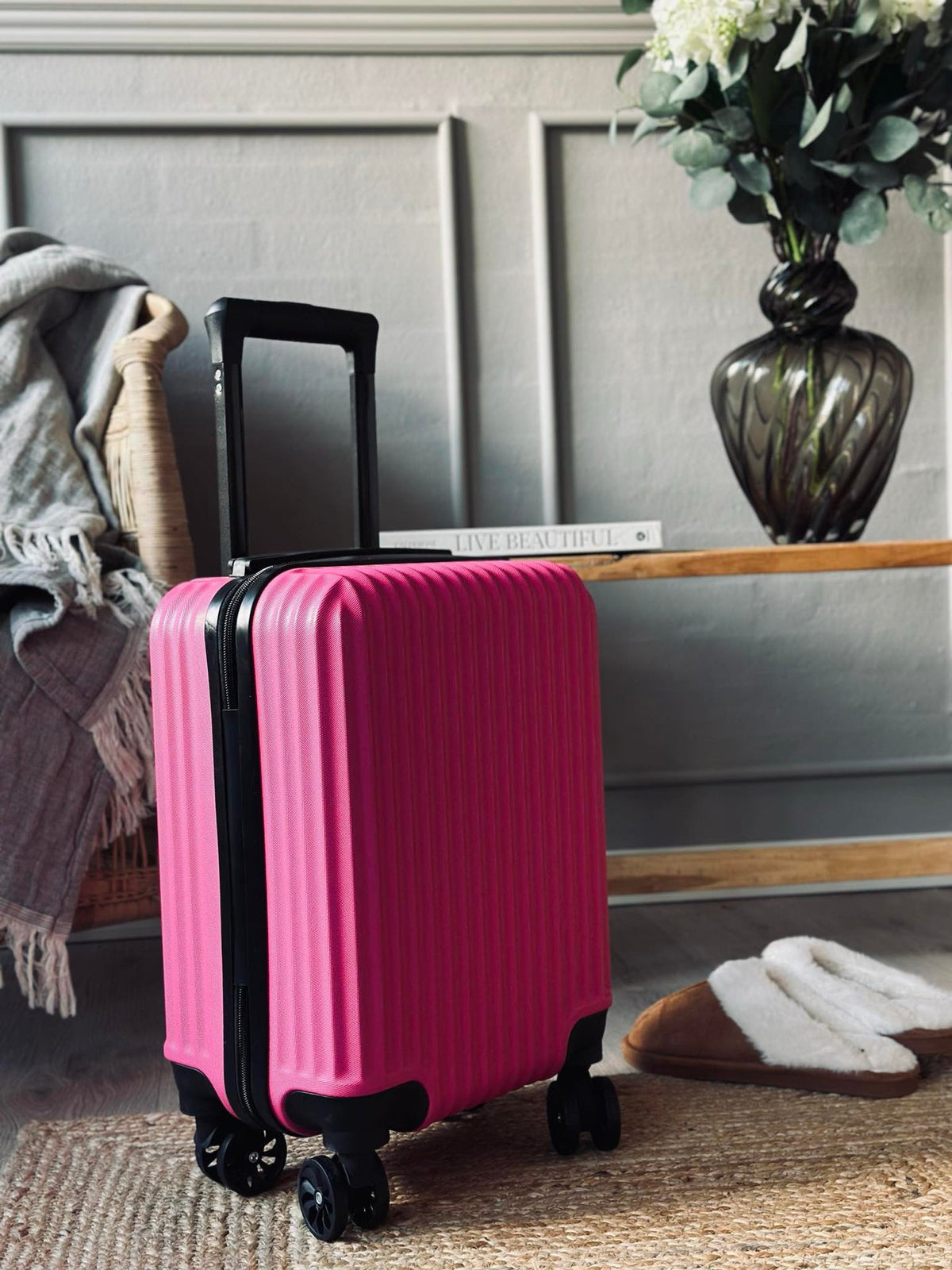 Valise trolley - Rose magenta