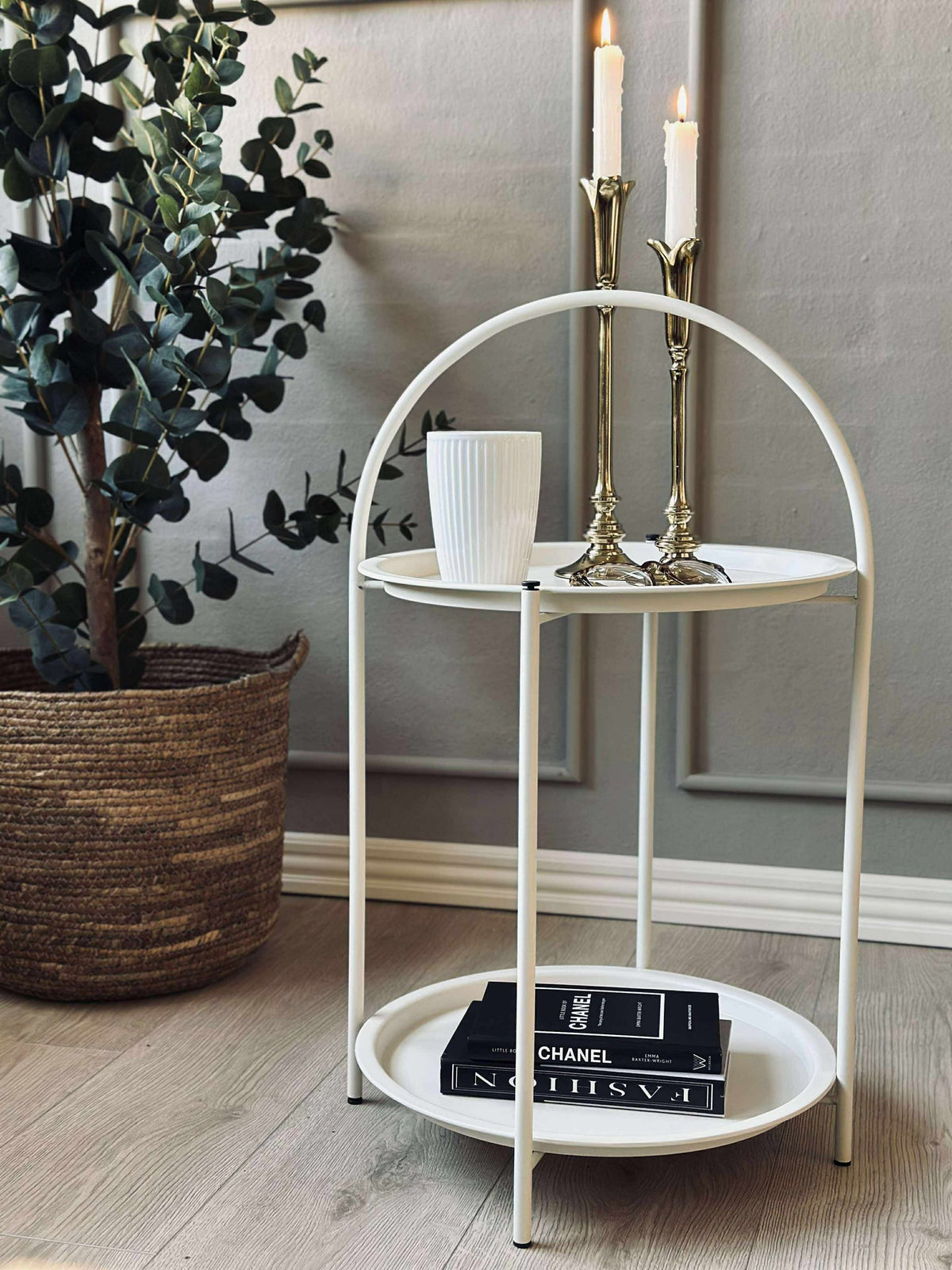 Table d'appoint - blanc cassé