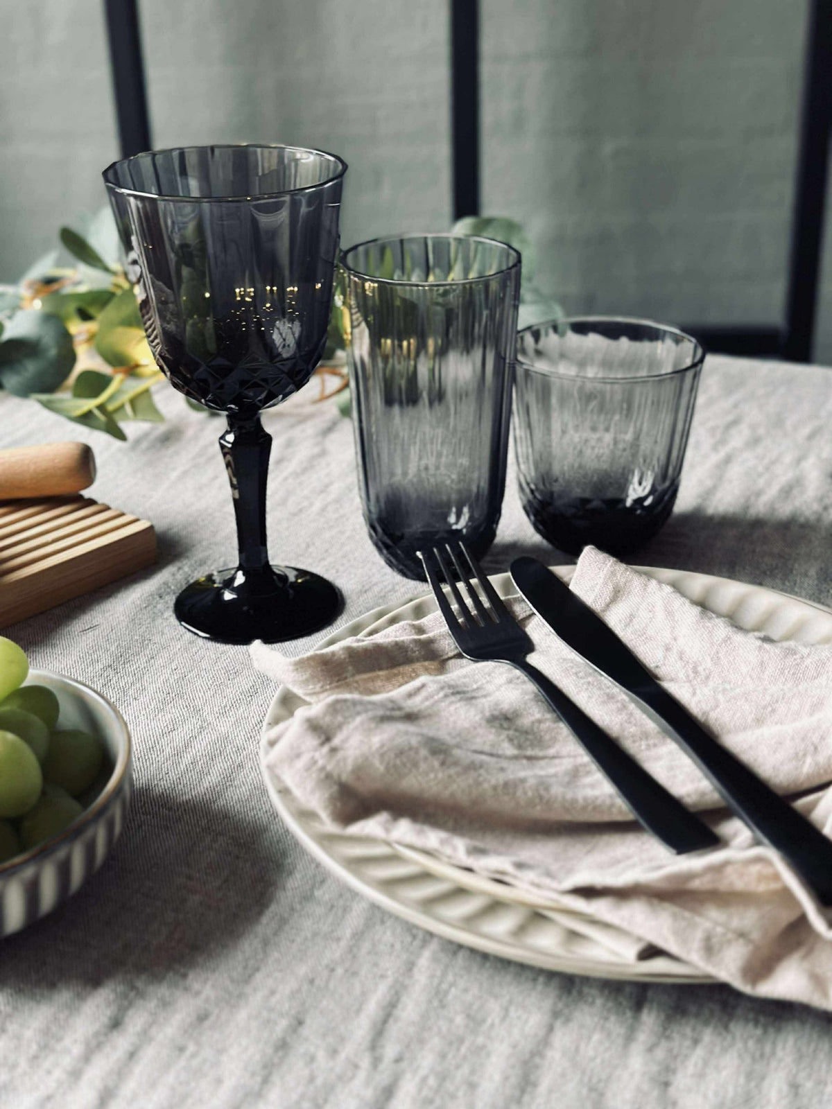 Verre à vin Sanna grey