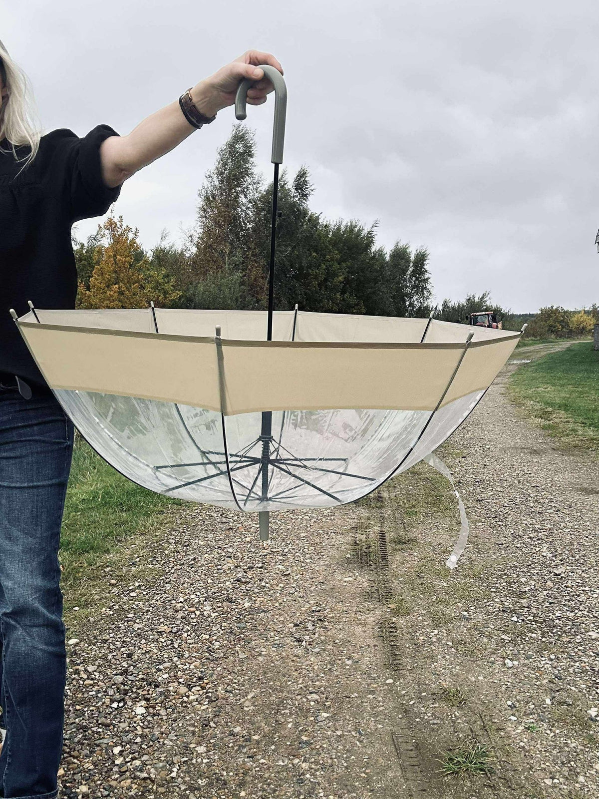 Parapluie Transparent - Beige
