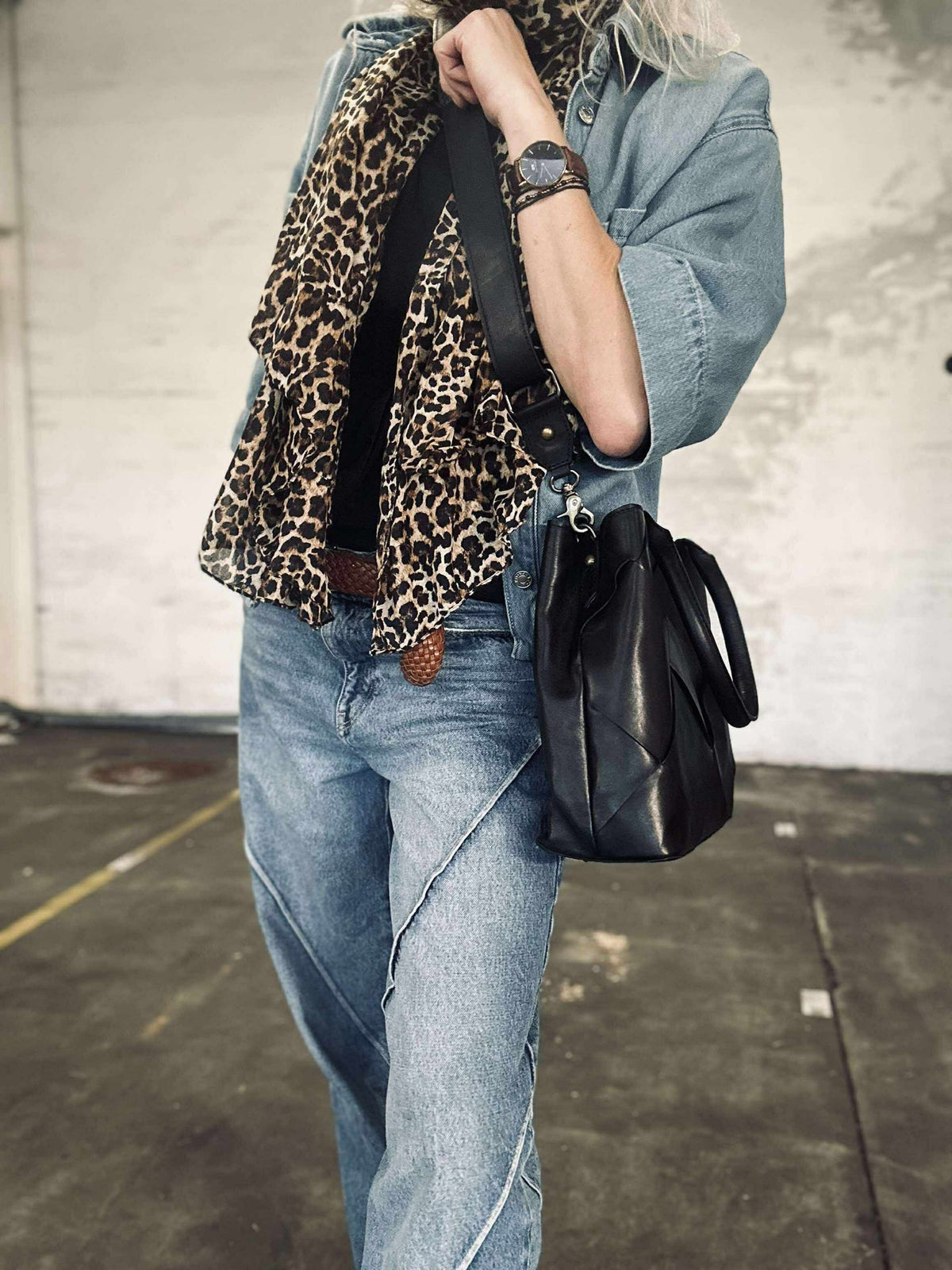 Shopper black delux