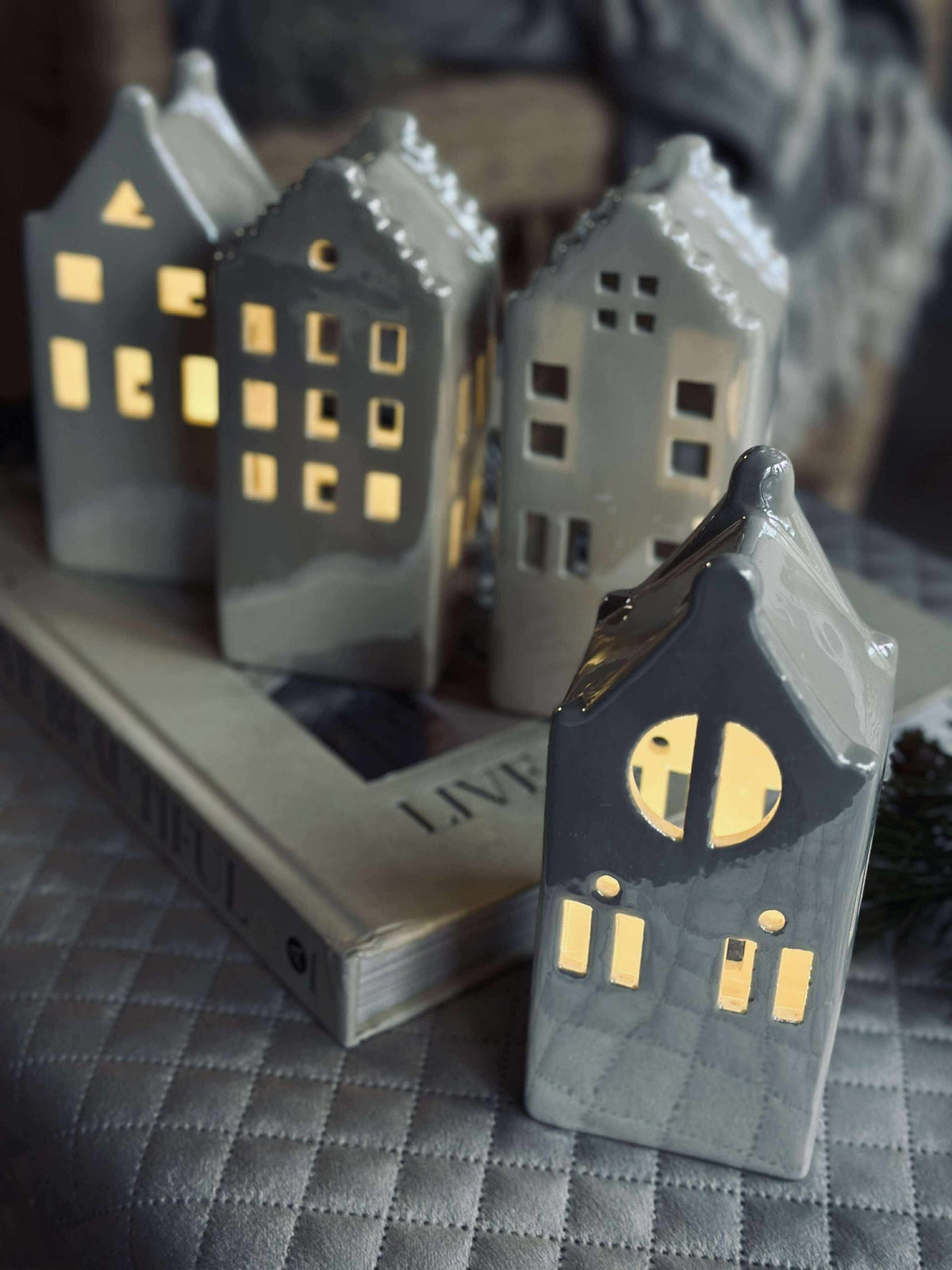 Maison lumineuse avec led - WHITE MIX