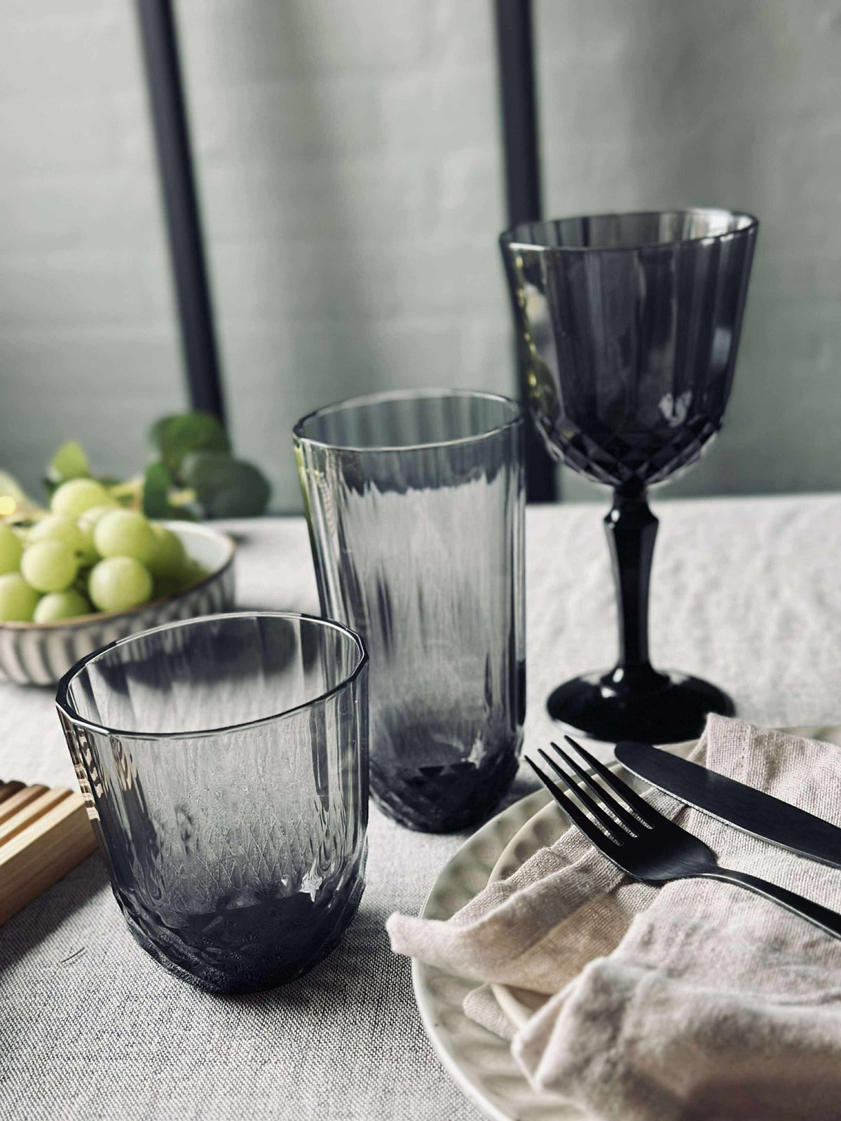 Verre à eau Sanna grey