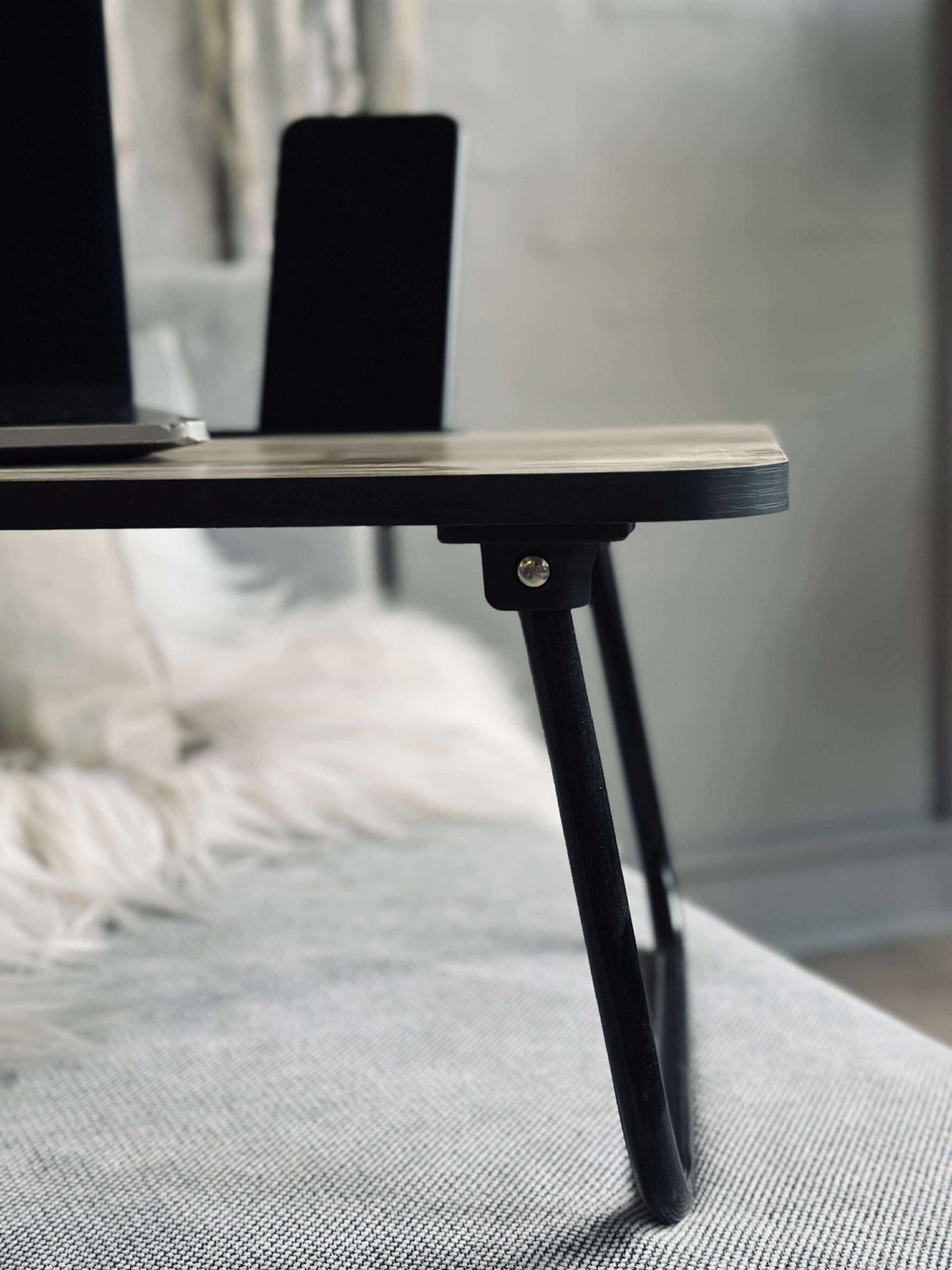 Table plateau avec support pour ipad / téléphone