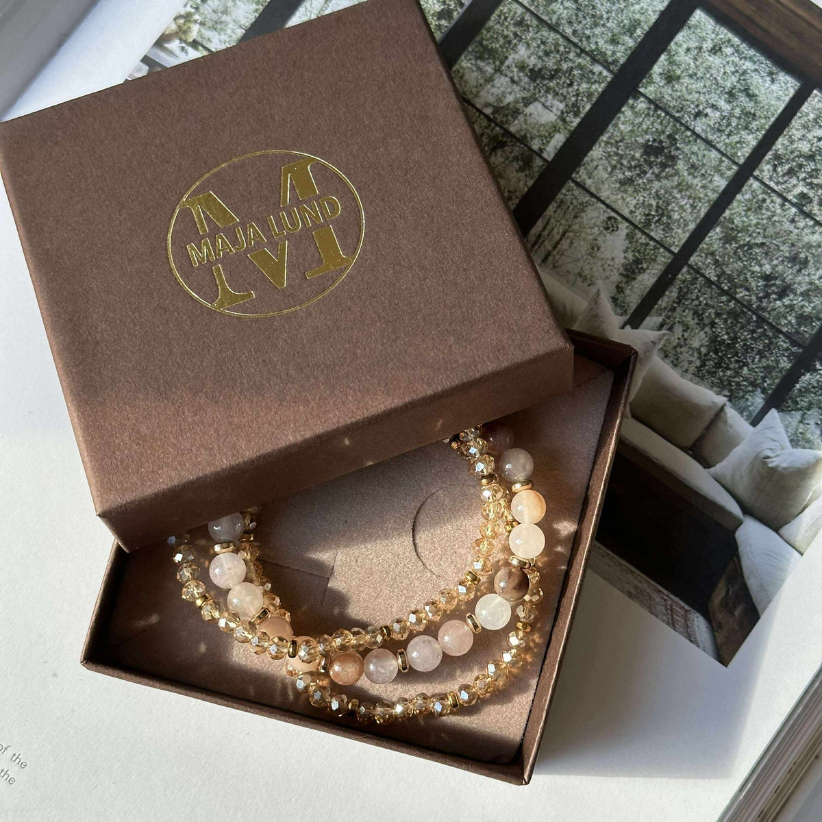 Bracelets Luna Blush Mix / Naturel – Lot de 3