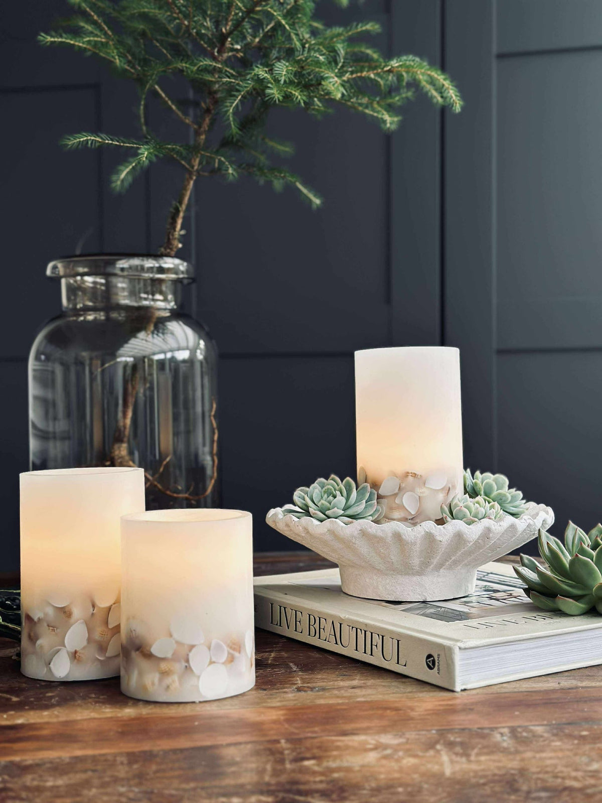 LED Nature – Lot de 3 avec télécommande