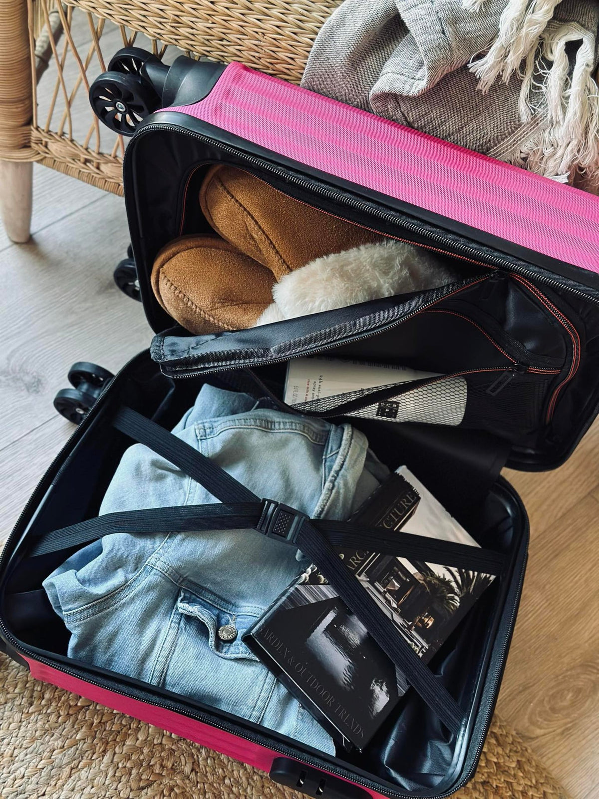Valise trolley - Rose magenta
