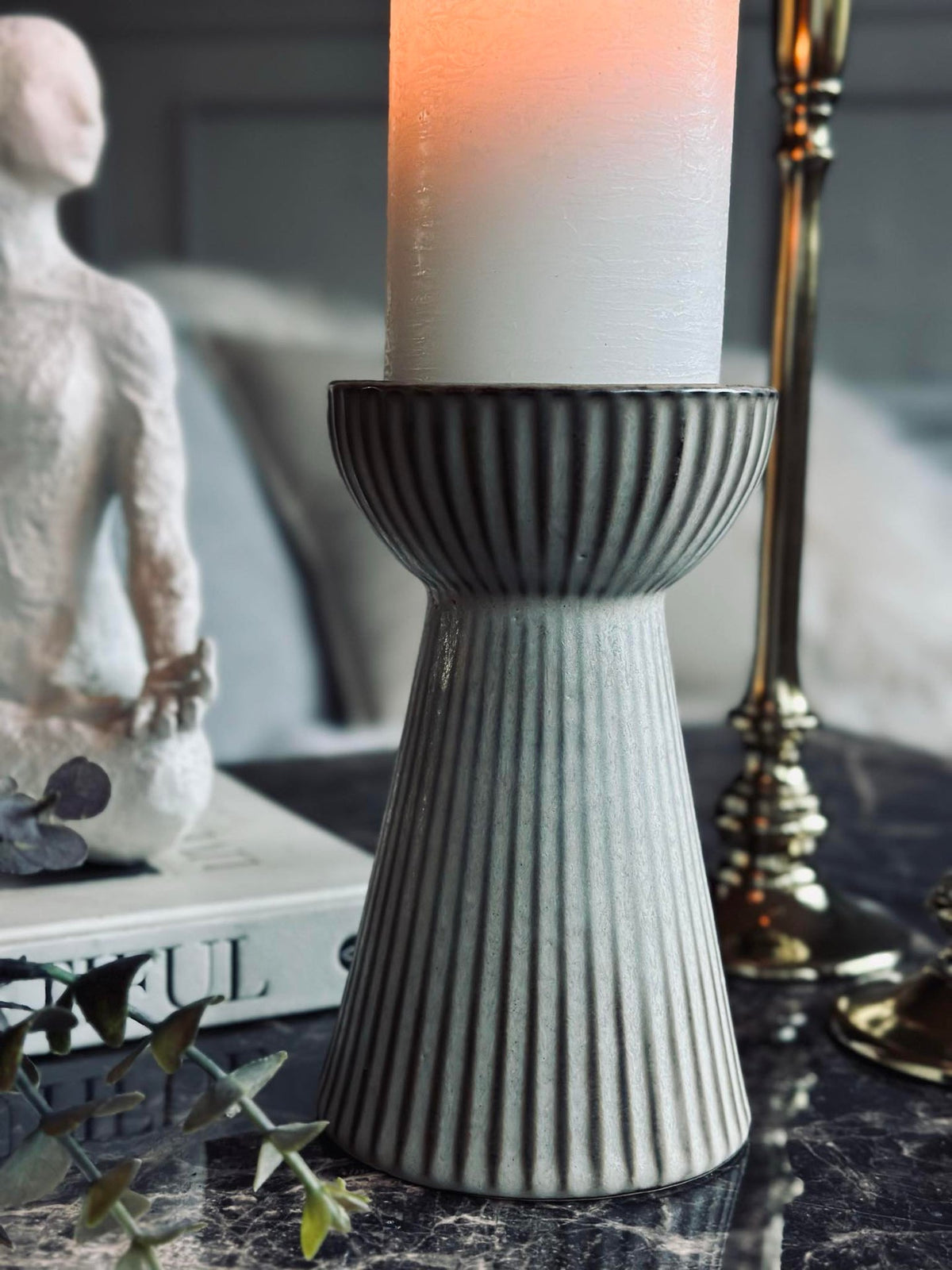 Vase à jacinthe VIGA - brun mat