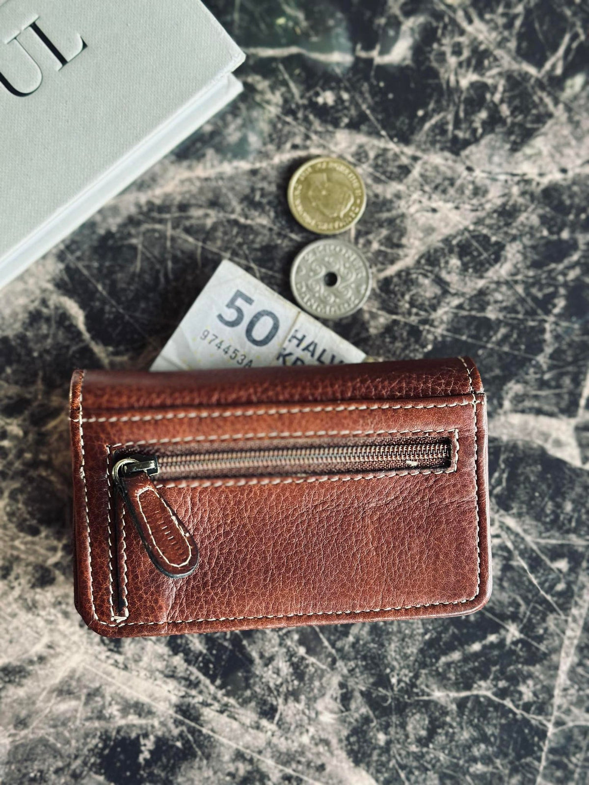 Porte-monnaie Moa Small Cognac